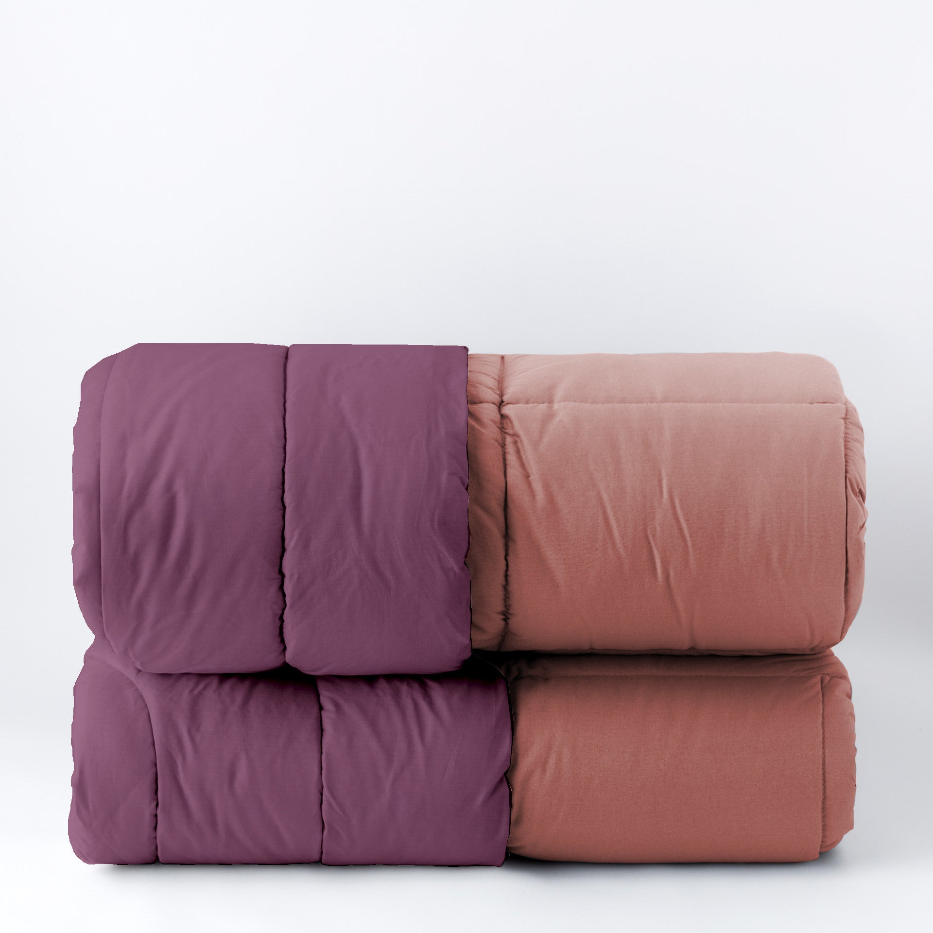 Trapunta CALDA 350g Passepartout Letto Riviera Matrimoniale 260 x 270 Viola Prugna