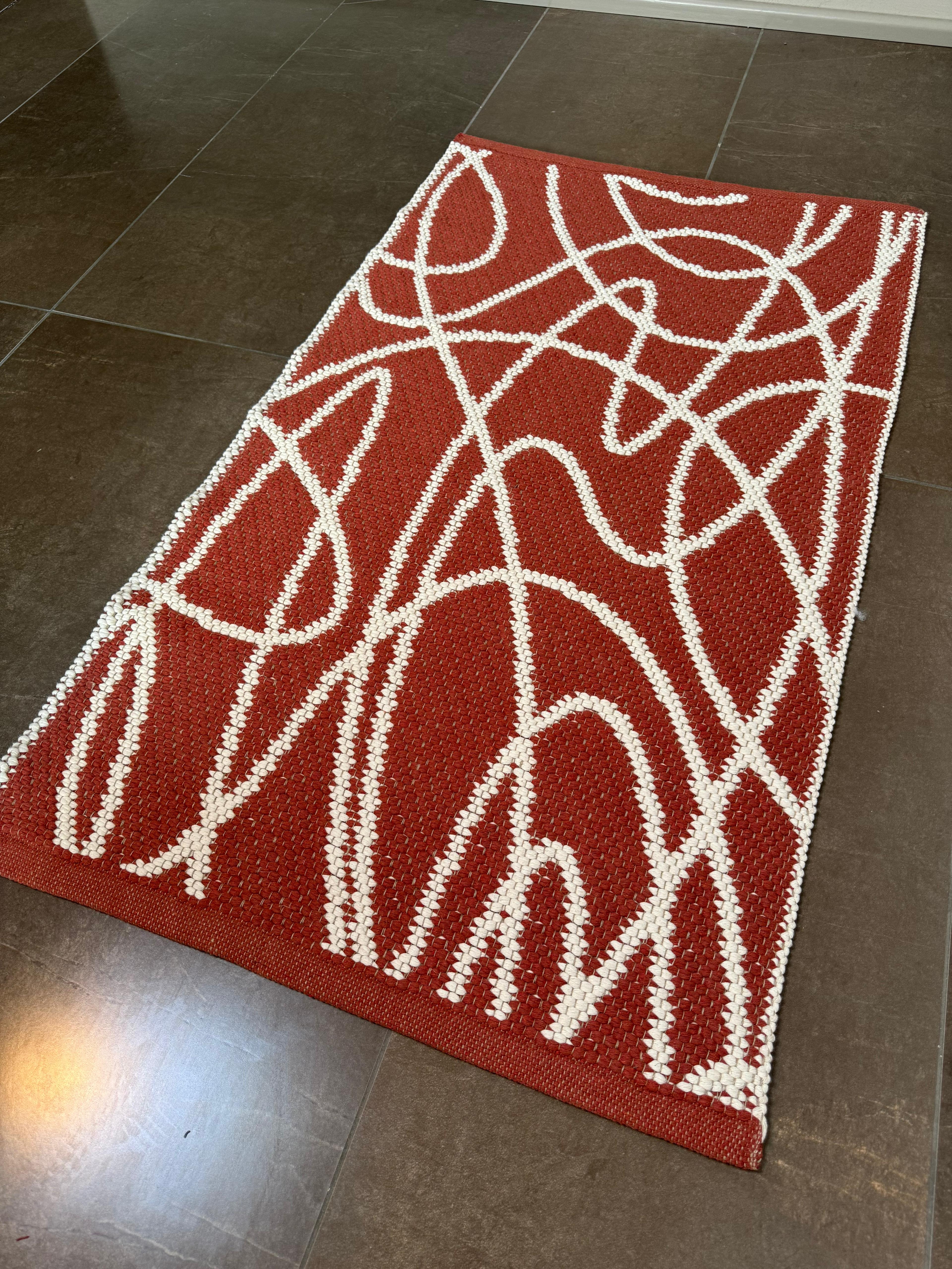 Tappeto Artigianale Lino/Cotone ABSTRACT Soggiorno Moreali Tessile Casa