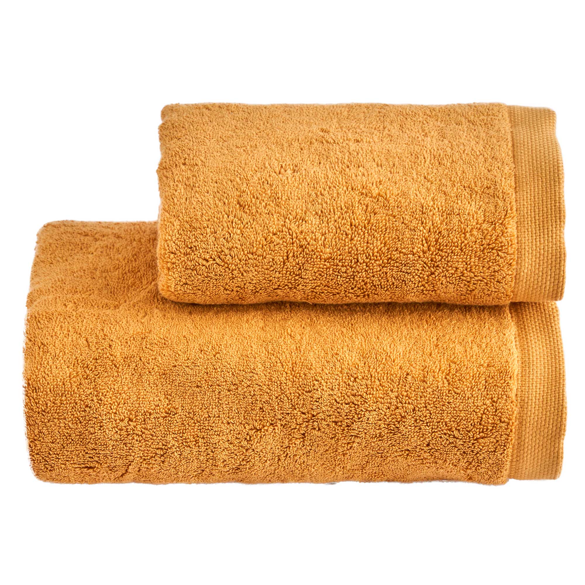 Set Asciugamani Super Soft ABBRACCIO Bagno Moreali Tessile Casa 60 x 100 / 40 x 60 Ocra