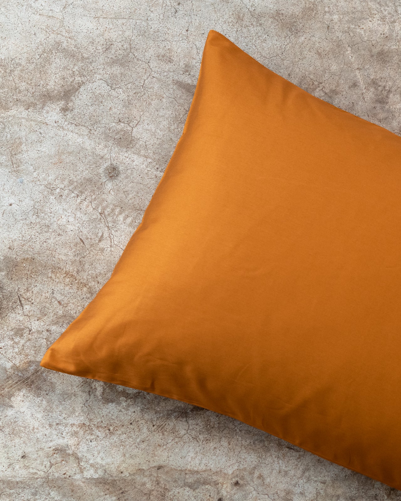 Federa Tinta Unita Raso di Cotone Letto Moreali Tessile Casa 52 x 82 cm Coccio