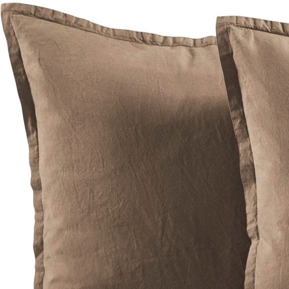 Coppia Federe Cotone No-Stiro ESSENZIALE Letto Moreali Tessile Casa 50 x 80 cm Deserto