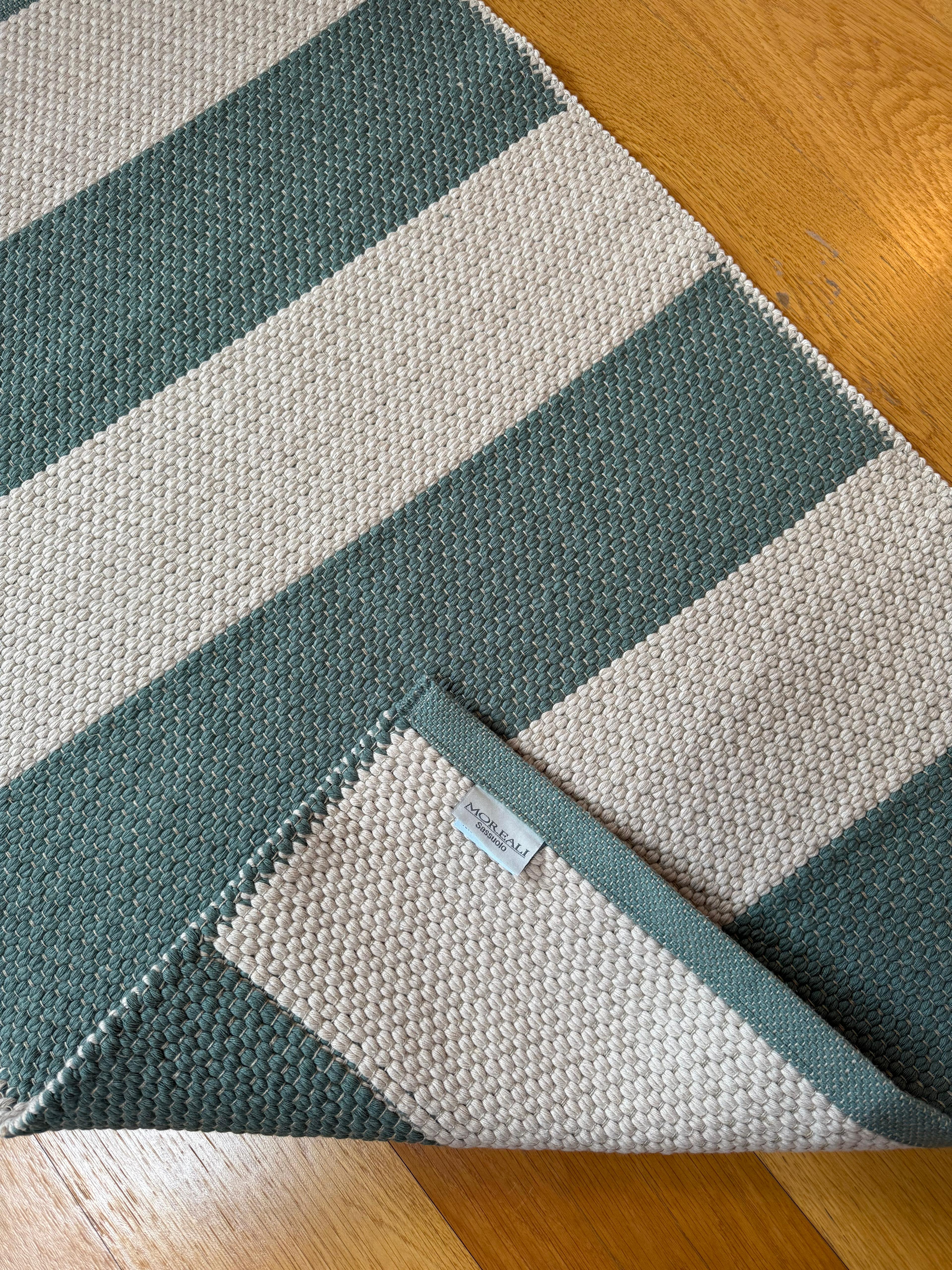 Tappeto Artigianale Lino/Cotone STRIPES Soggiorno Moreali Tessile Casa