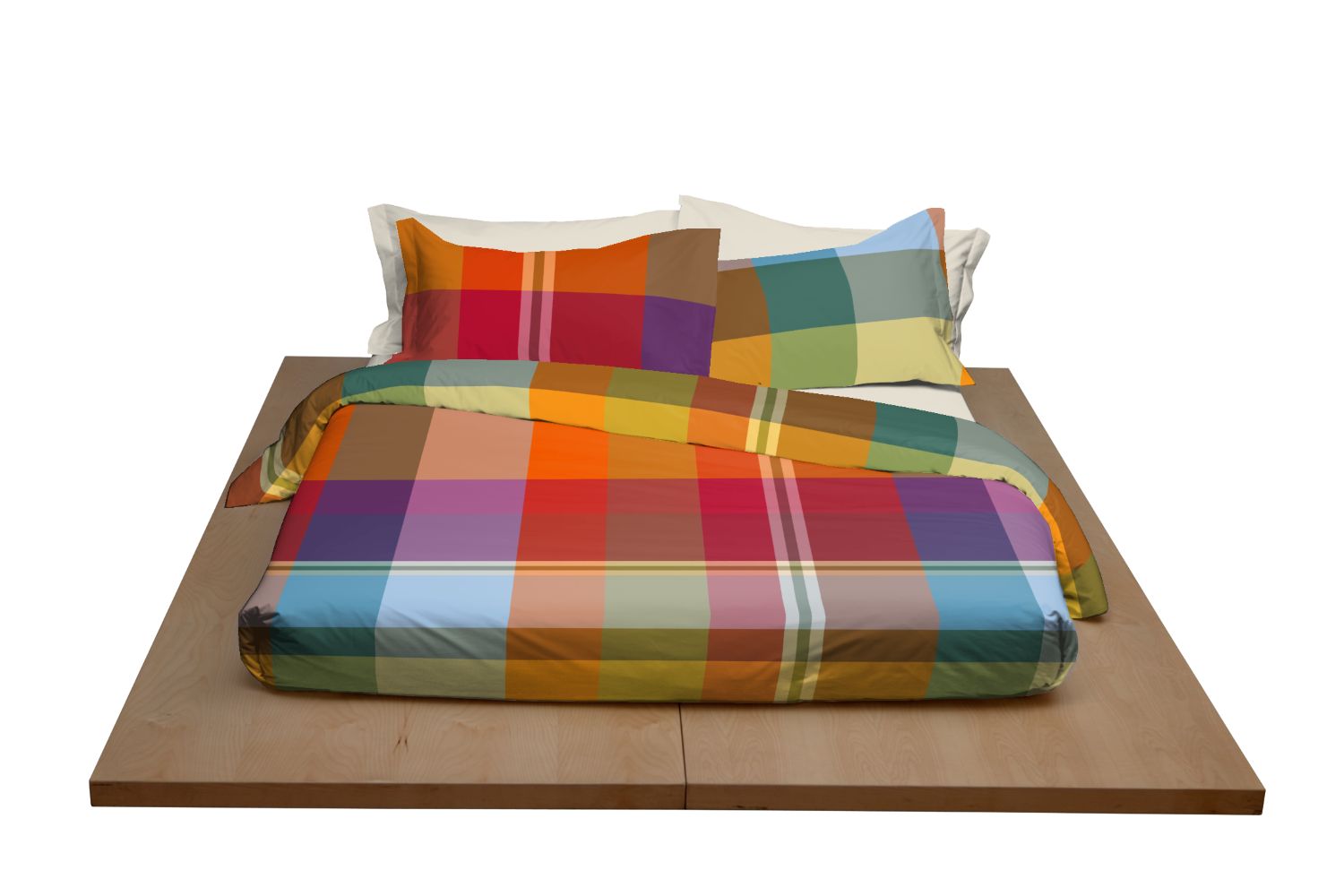 Parure Lenzuola BOSSI Parrot Letto Bossi Matrimoniale Tinto Filo