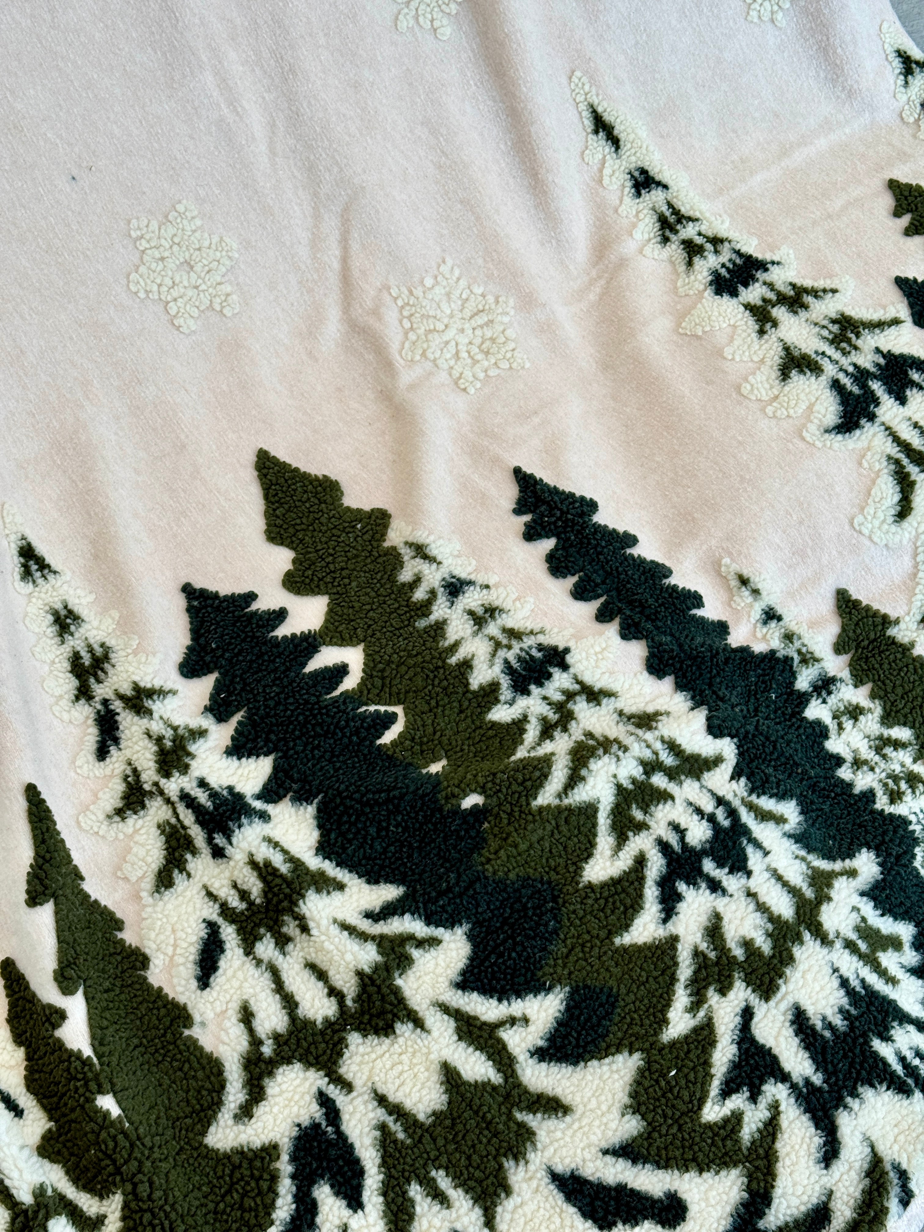 Plaid Effetto Lana Cotta Jacquard GLADES Soggiorno Riviera 130 x 170 Verde