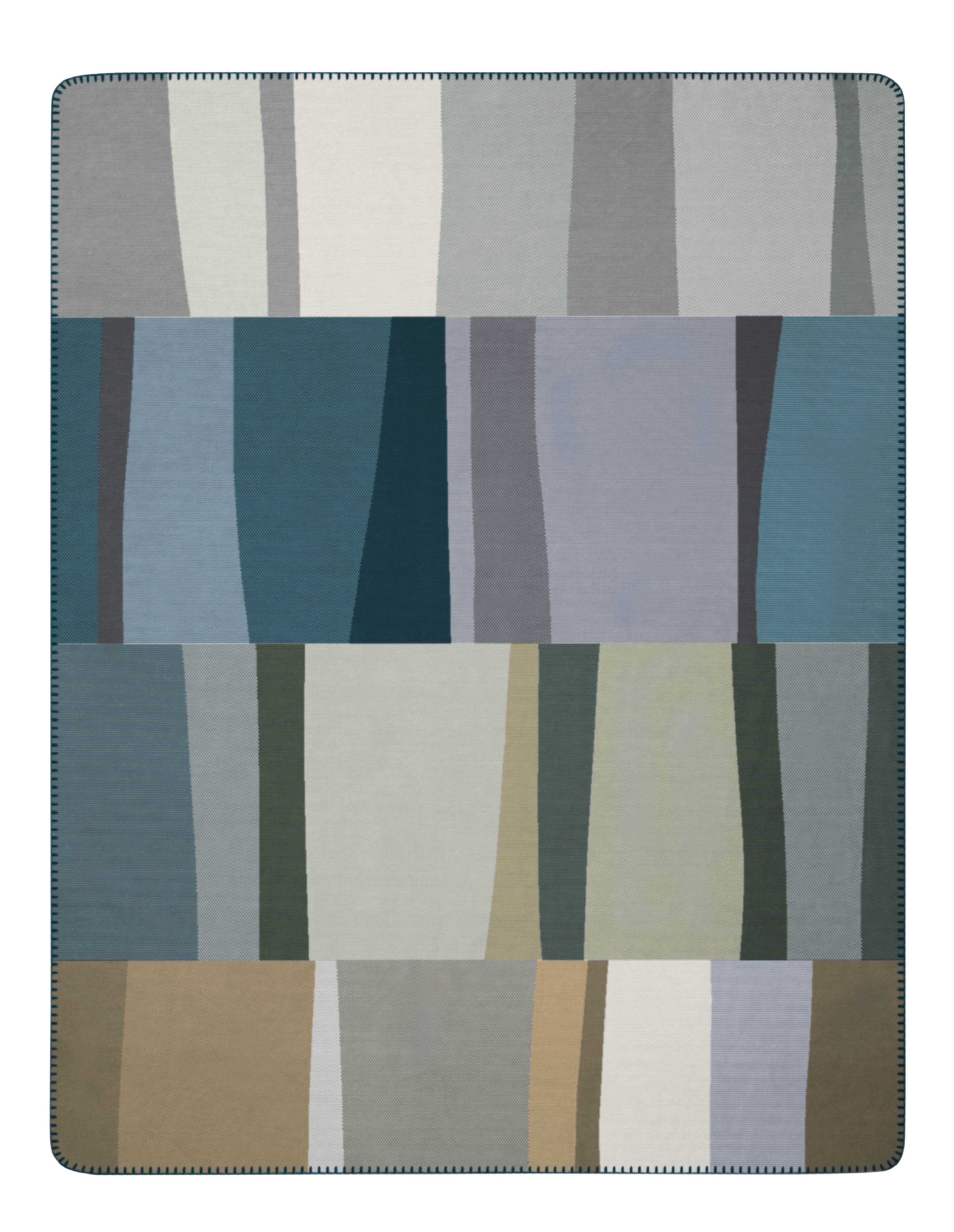 Plaid Caldo Cotone Verdant Vibes Soggiorno Borbo 150 x 200 Multicolor