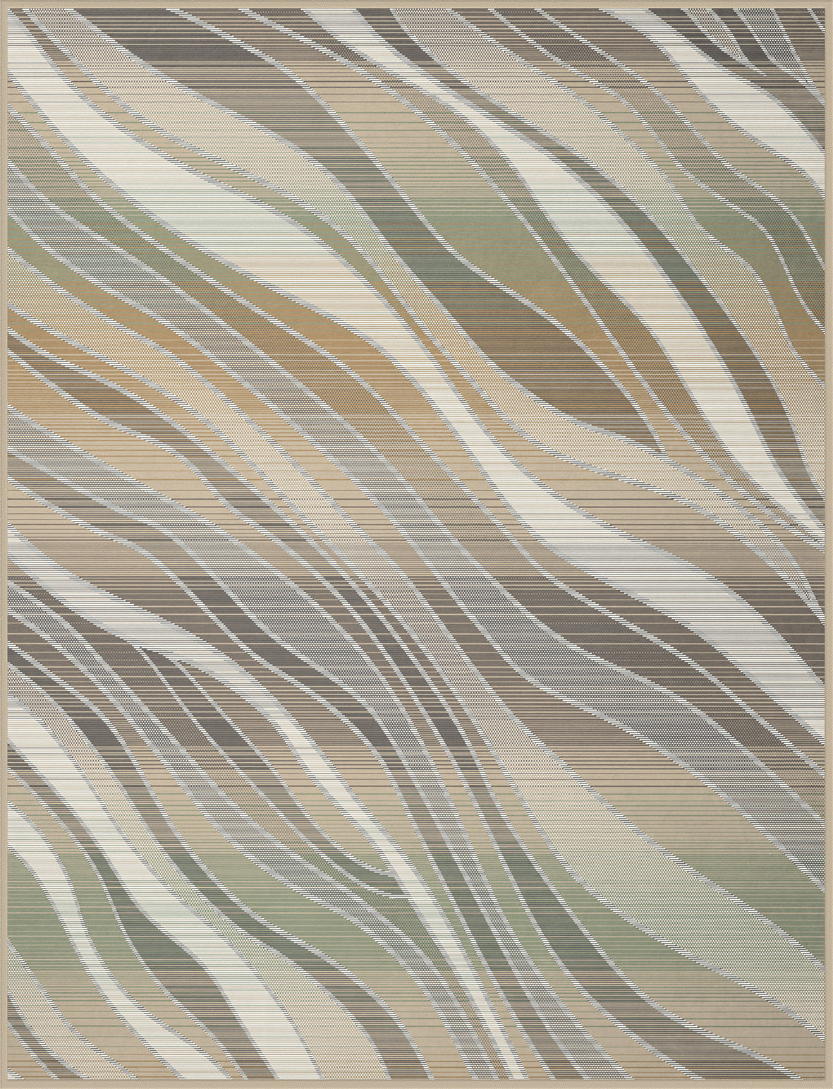 Plaid Caldo Cotone Love Nature Soggiorno Borbo 150 x 200 Naturale