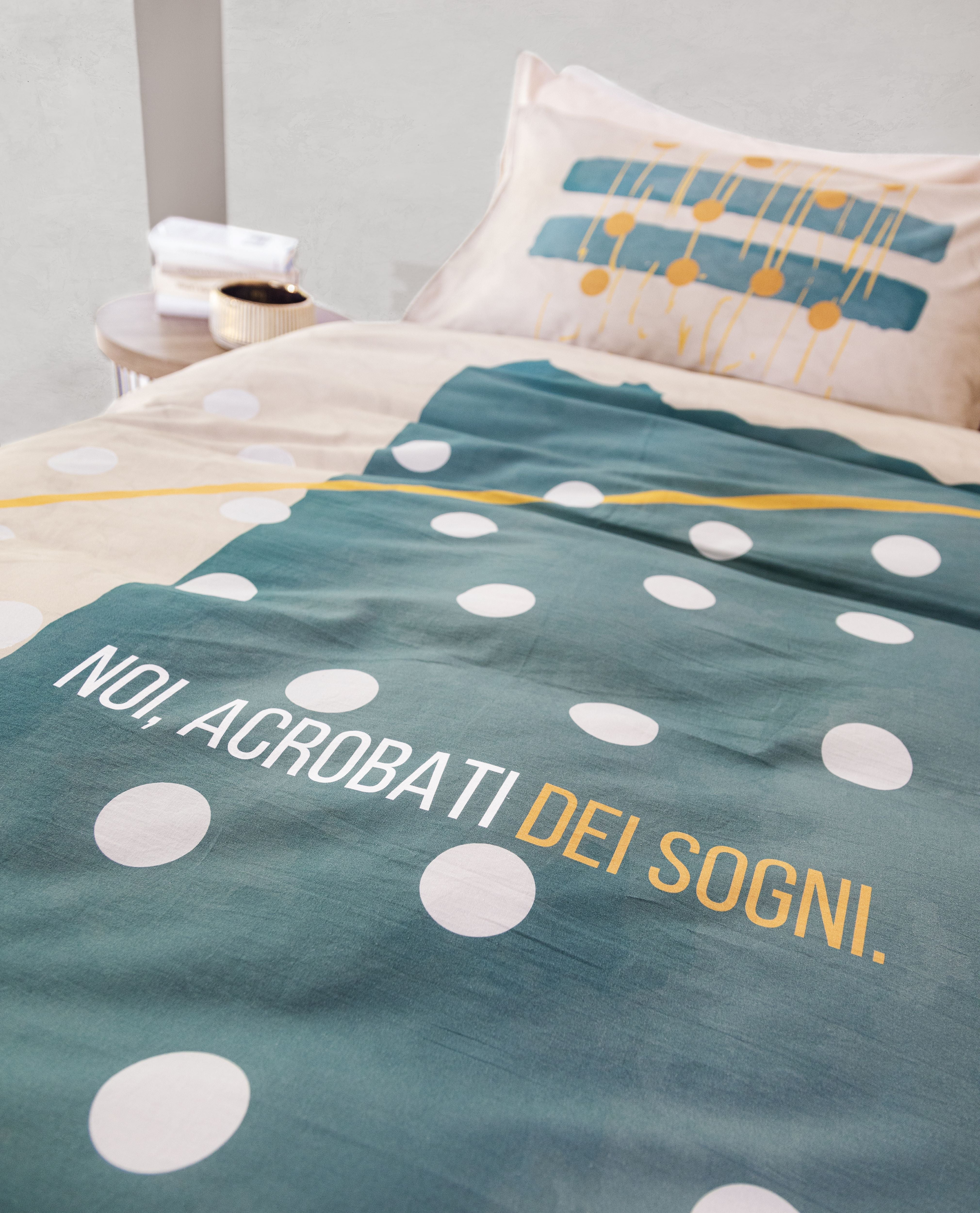 Completo Lenzuola Copriletto Flower Power 2526 Letto Cogal