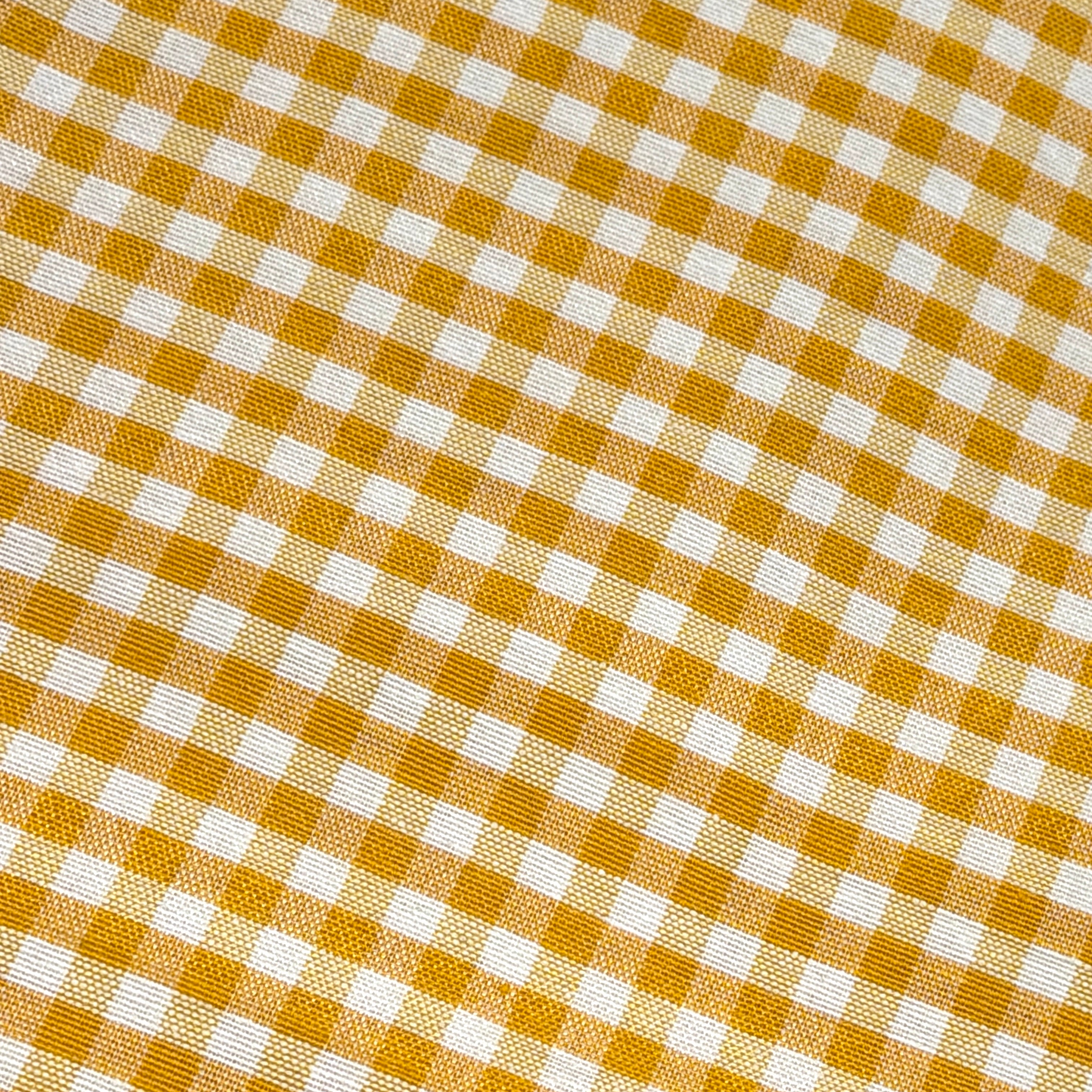 Tovaglia No-Stiro Quadretti Tinto Filo DELLA NONNA Cucina Moreali Tessile Casa 140 x 180 Giallo v.05