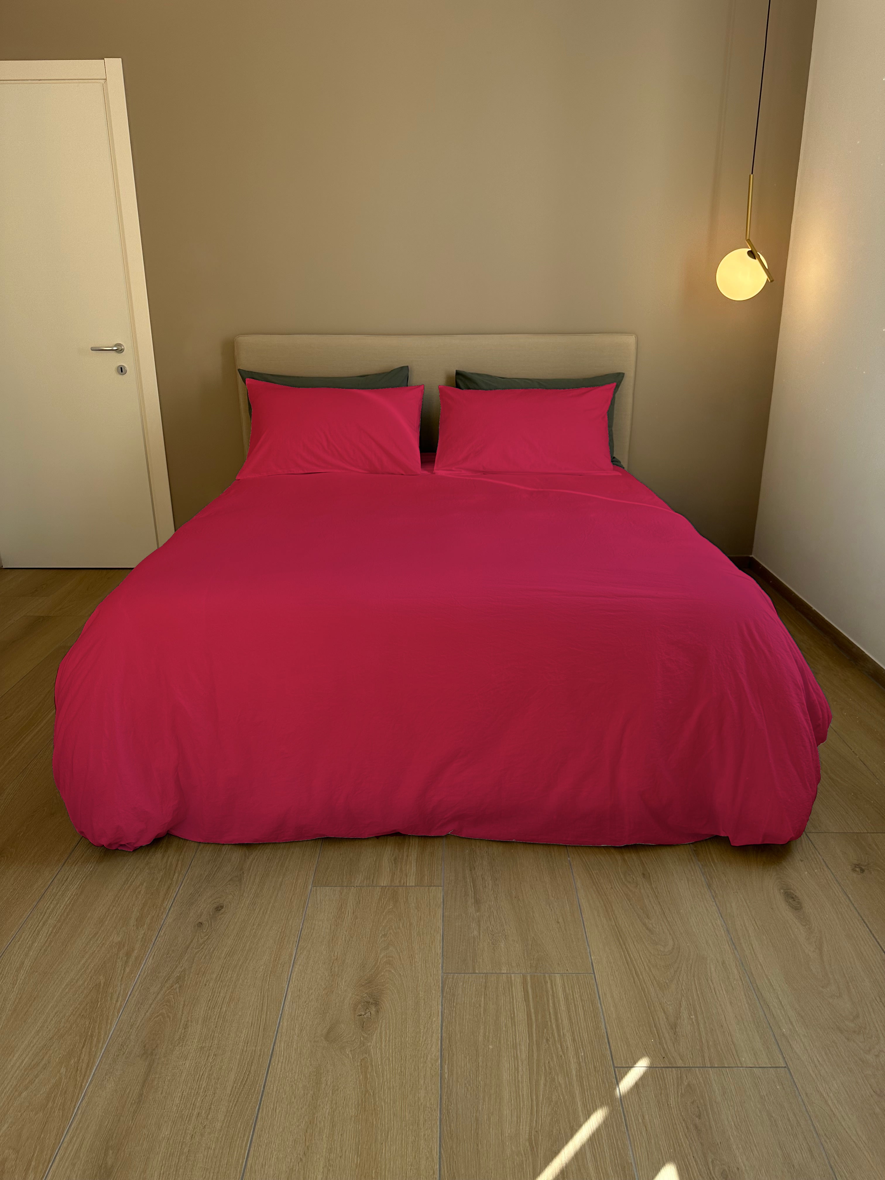 FINE SERIE Parure Copripiumino No-Stiro ESSENZIALE Singolo Letto Moreali Tessile Casa