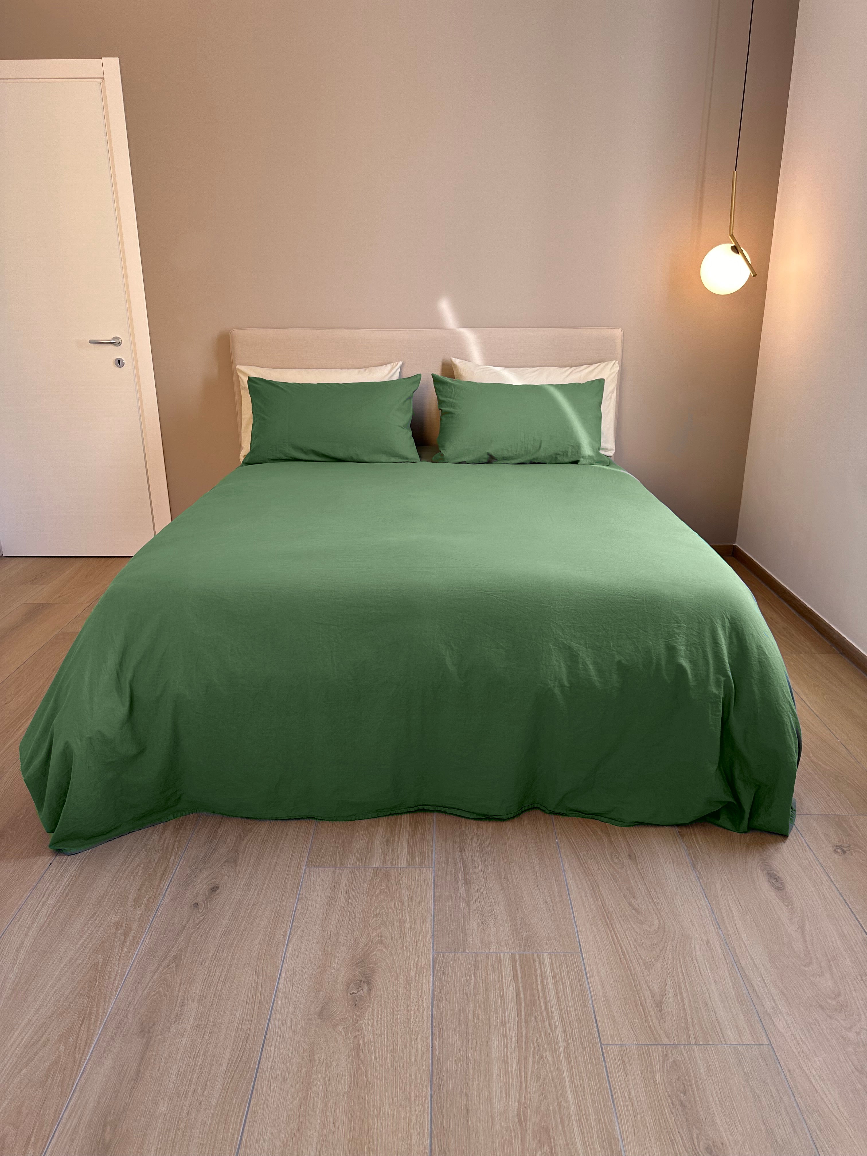 FINE SERIE Parure Copripiumino No-Stiro ESSENZIALE Singolo Letto Moreali Tessile Casa