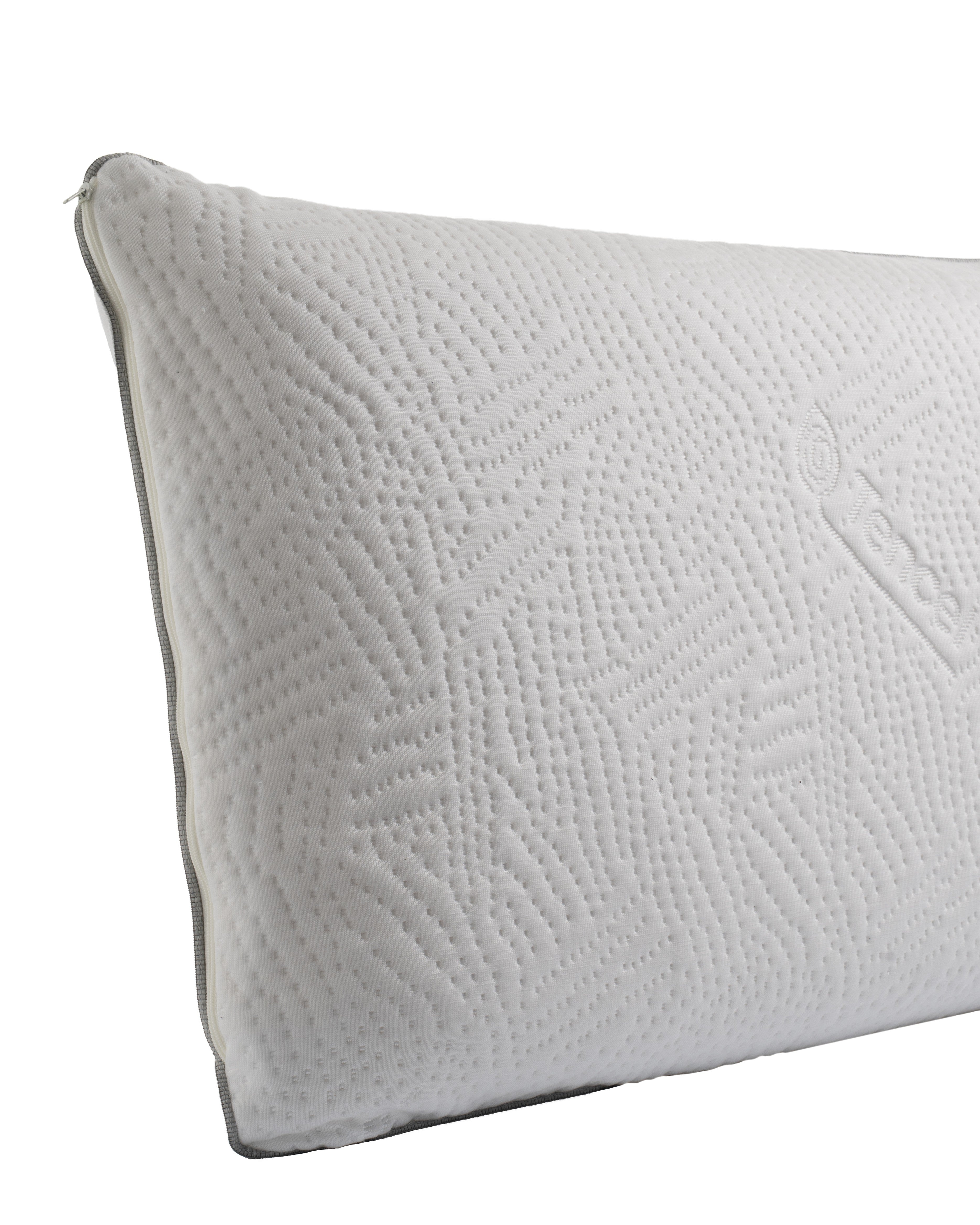 Guanciale in Lattice Natural Latex Materasso Moreali Tessile Casa 12,5 cm Bianco