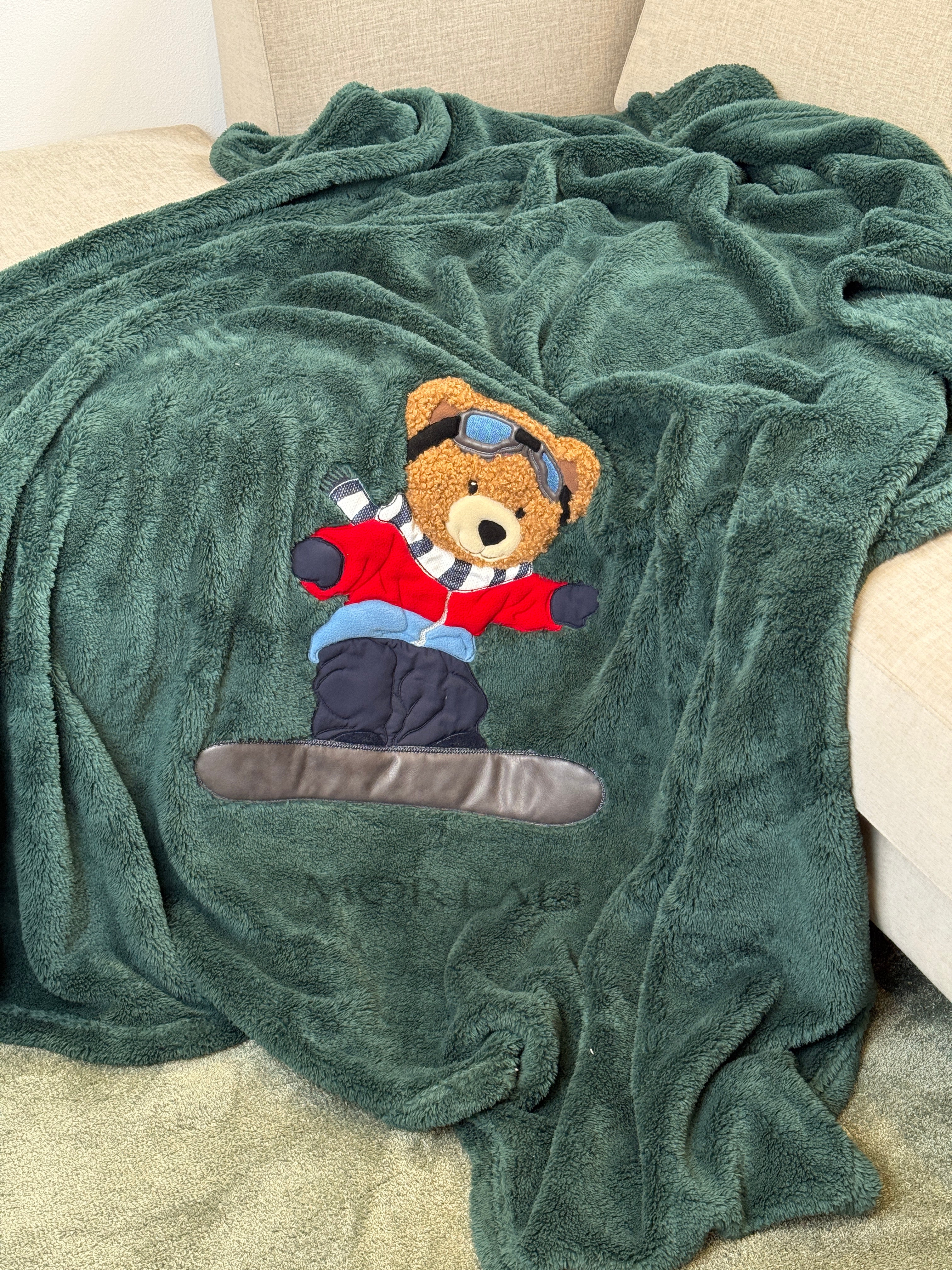 Plaid Pile Coccola Ricamato 'Teddy Snow' Soggiorno Maryplaid