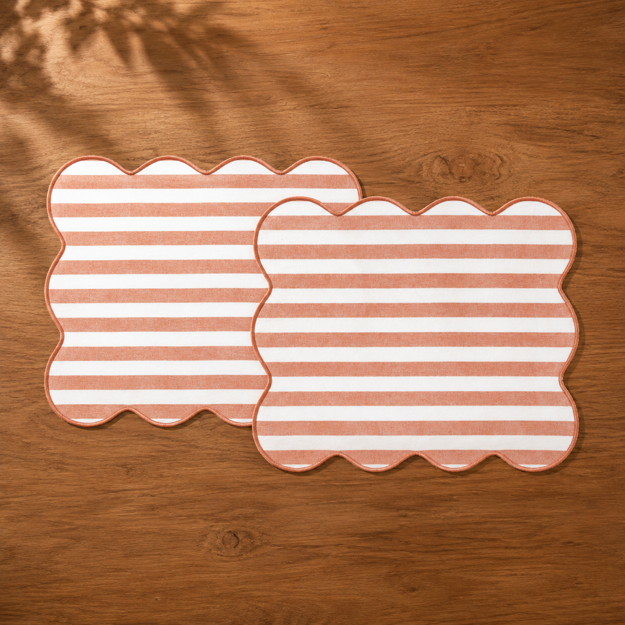 Set 2 Tovagliette EASY STRIPES Cucina Fazzini 35 x 45 Tan