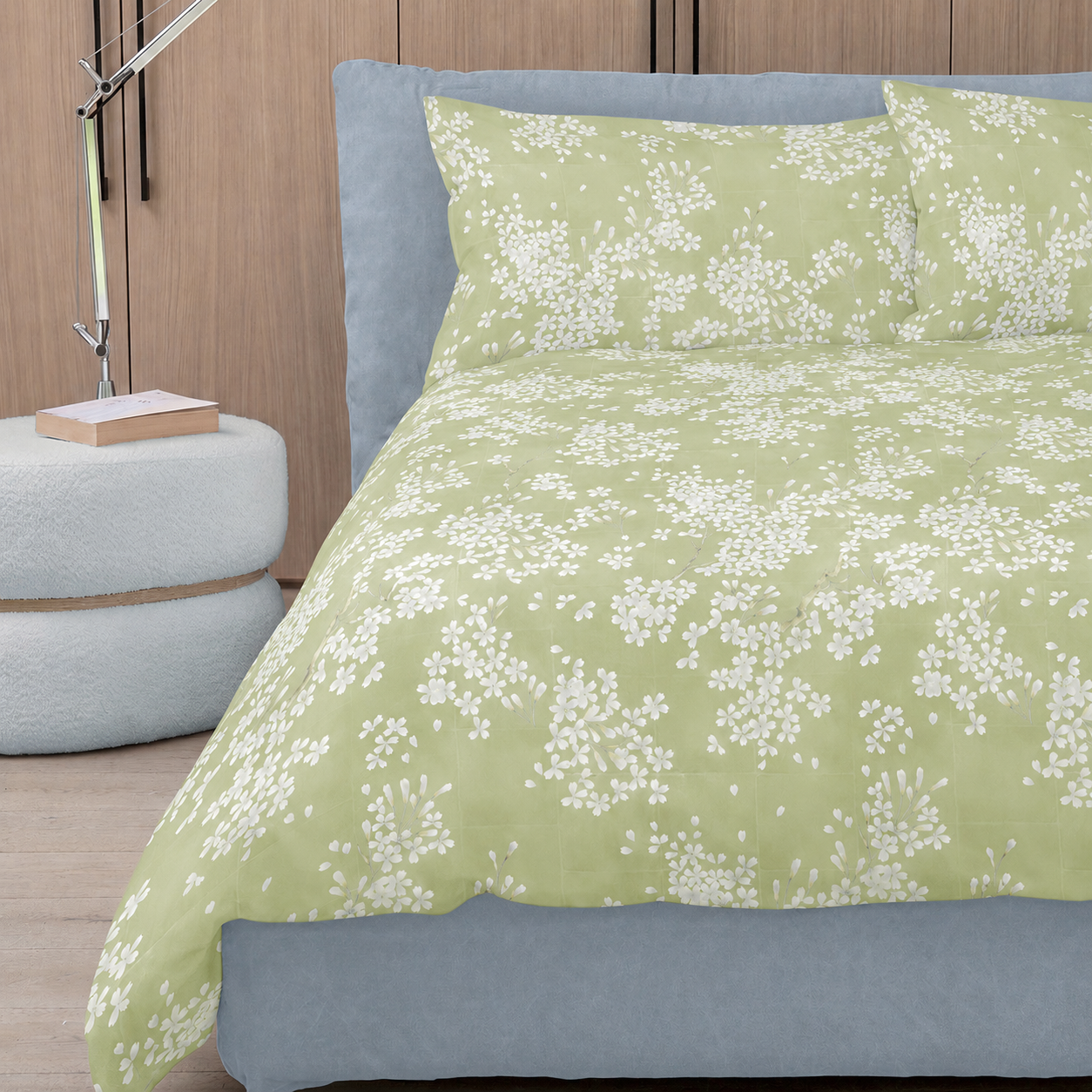 POPUP - Parure Copripiumino Percalle KIMONO Letto Fazzini Piazza e Mezzo Margarita