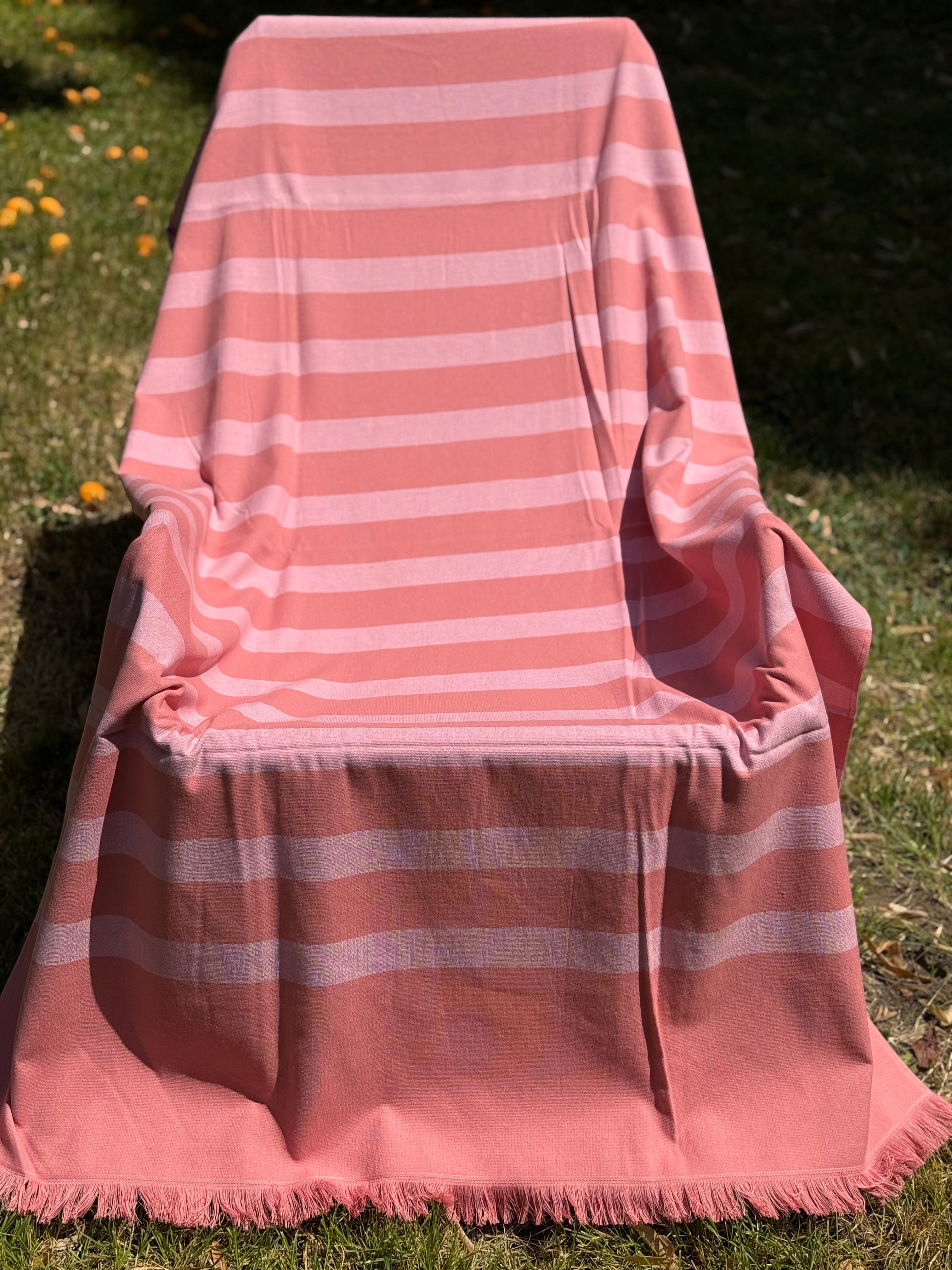 Telo Mare Spugna e Cotone Righe Color Bagno Moreali Tessile Casa