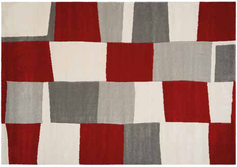 Tappeto Soggiorno Blend Color Soggiorno Moreali Tessile Casa 120 x 170 Rosso