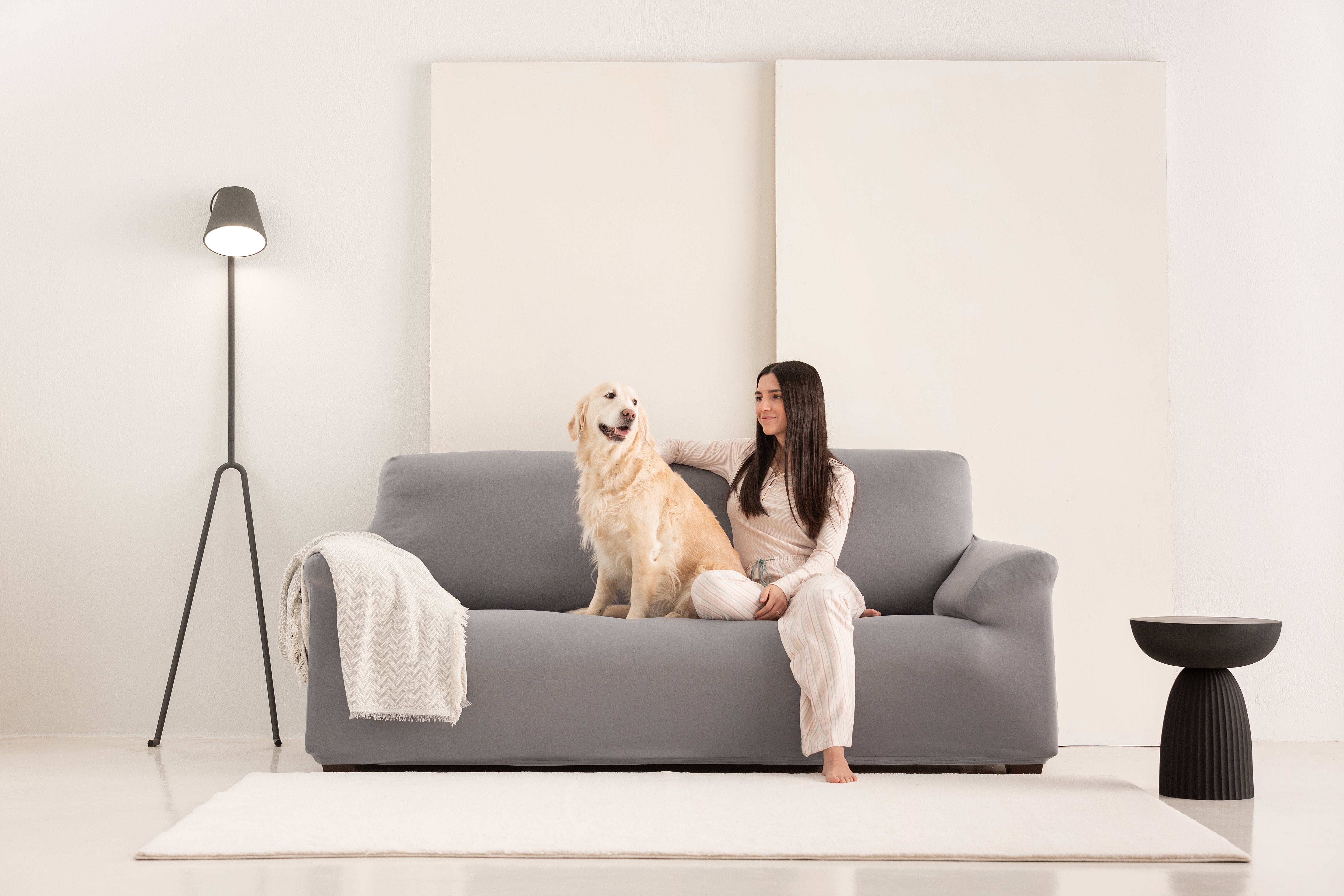 Copridivano Liscio Bi-Stretch Soggiorno Belmarti