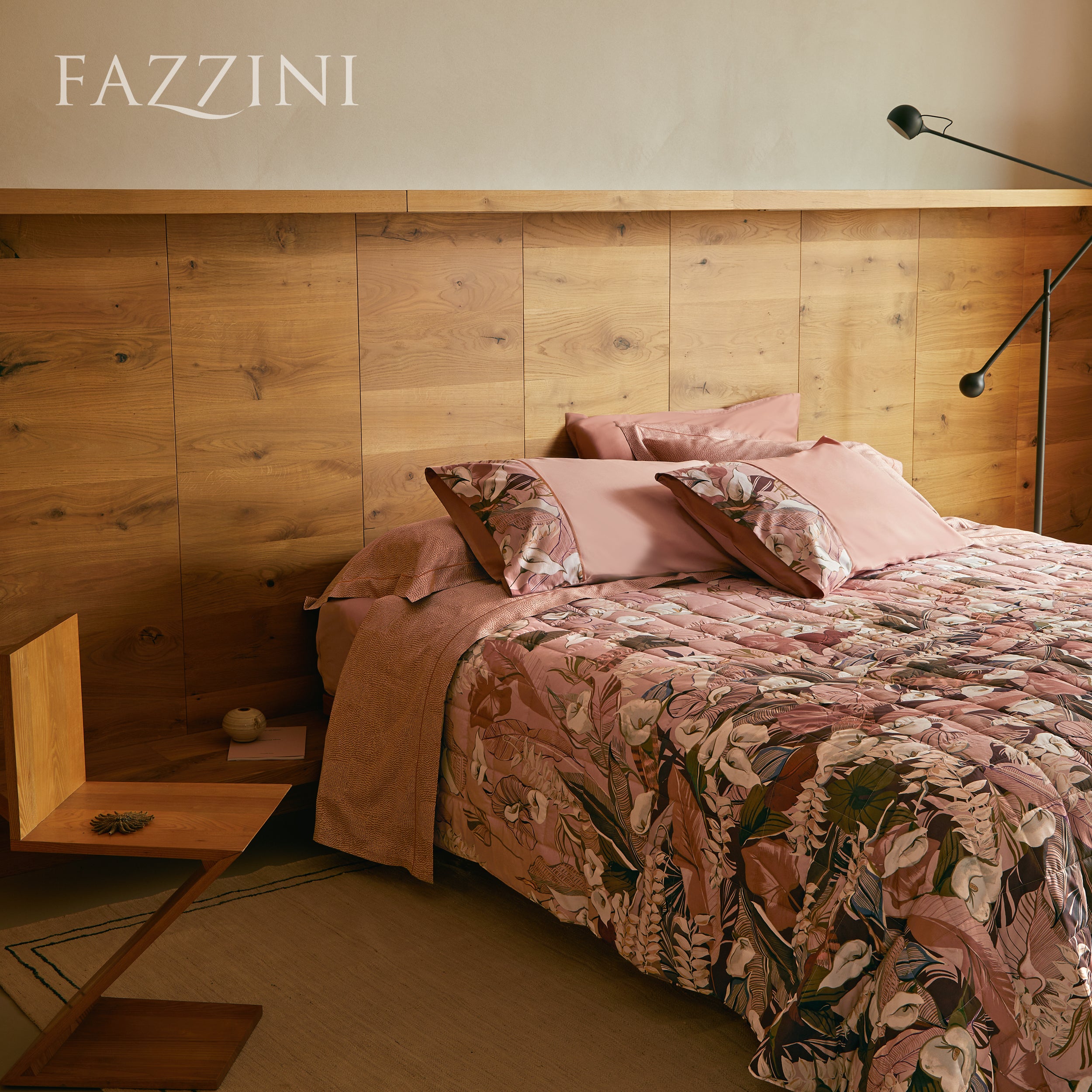 POPUP - Trapuntino Percalle CALLE Letto Fazzini Matrimoniale 270 x 270 Rosa