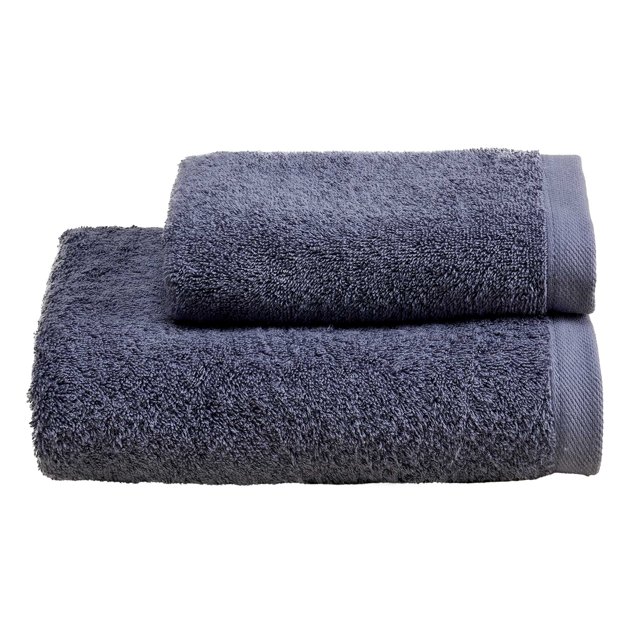 Set Asciugamani Soft CAREZZA Bagno Moreali Tessile Casa 60 x 110 / 40 x 60 Denim