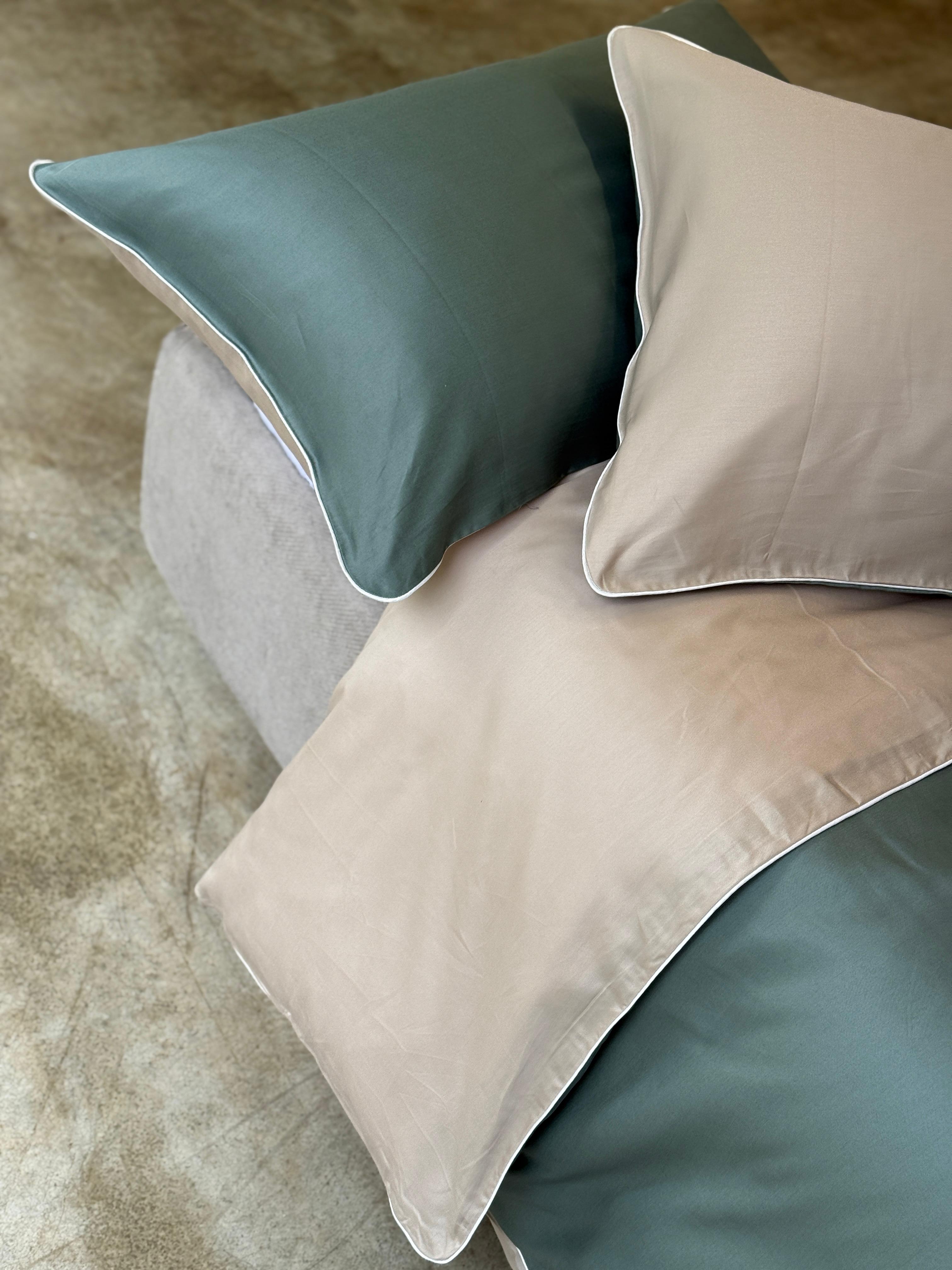 Parure Copripiumino Raso di Cotone Double Letto Moreali Tessile Casa