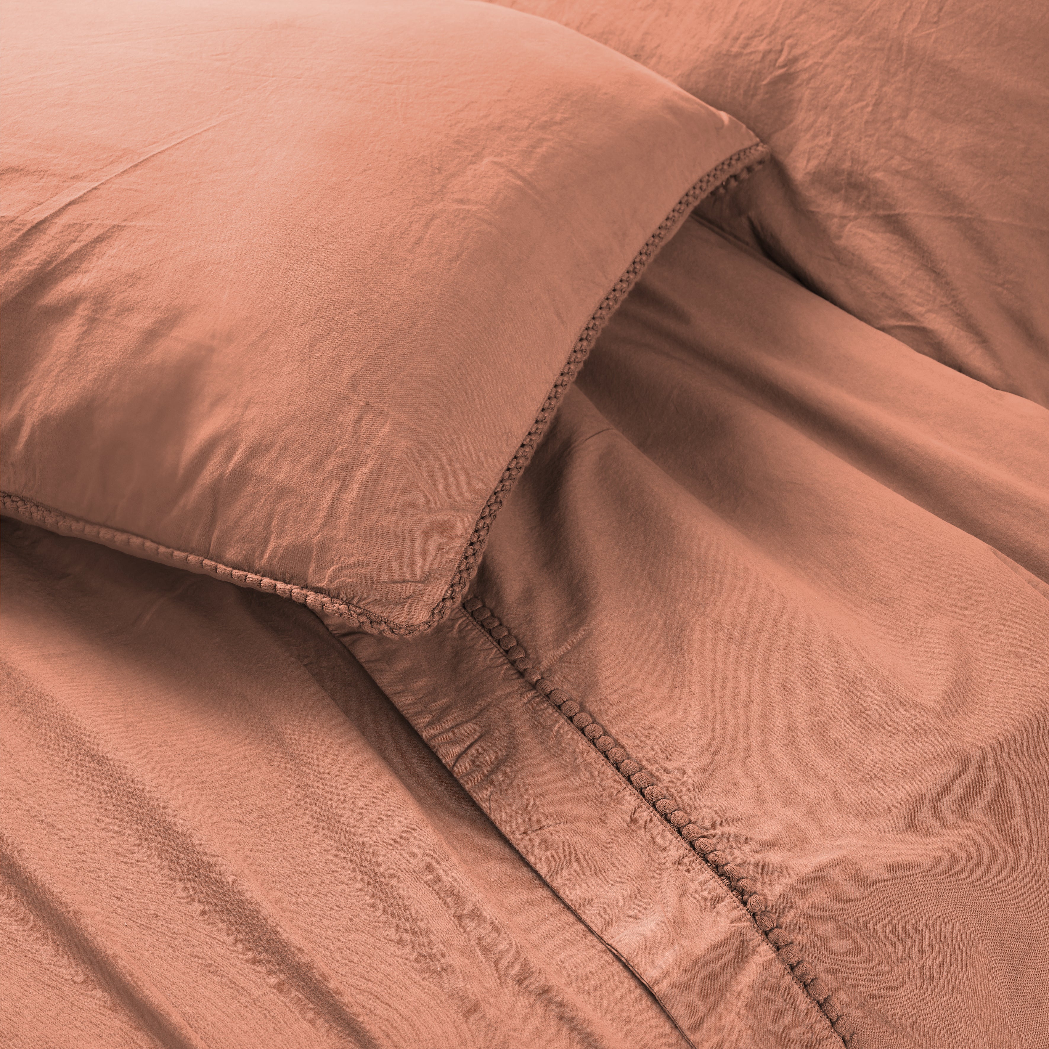 Parure Lenzuola No-Stiro PONPON Letto Moreali Tessile Casa Matrimoniale Fard