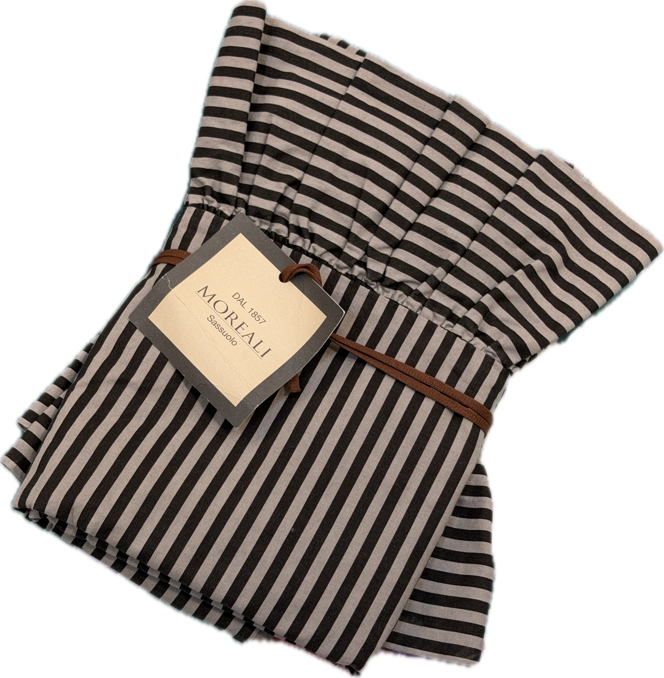 POPUP Coppia Federe Cotone No-Stiro Sovratinto FRAPPA Letto Moreali Tessile Casa 50 x 80 cm Righe Grigio