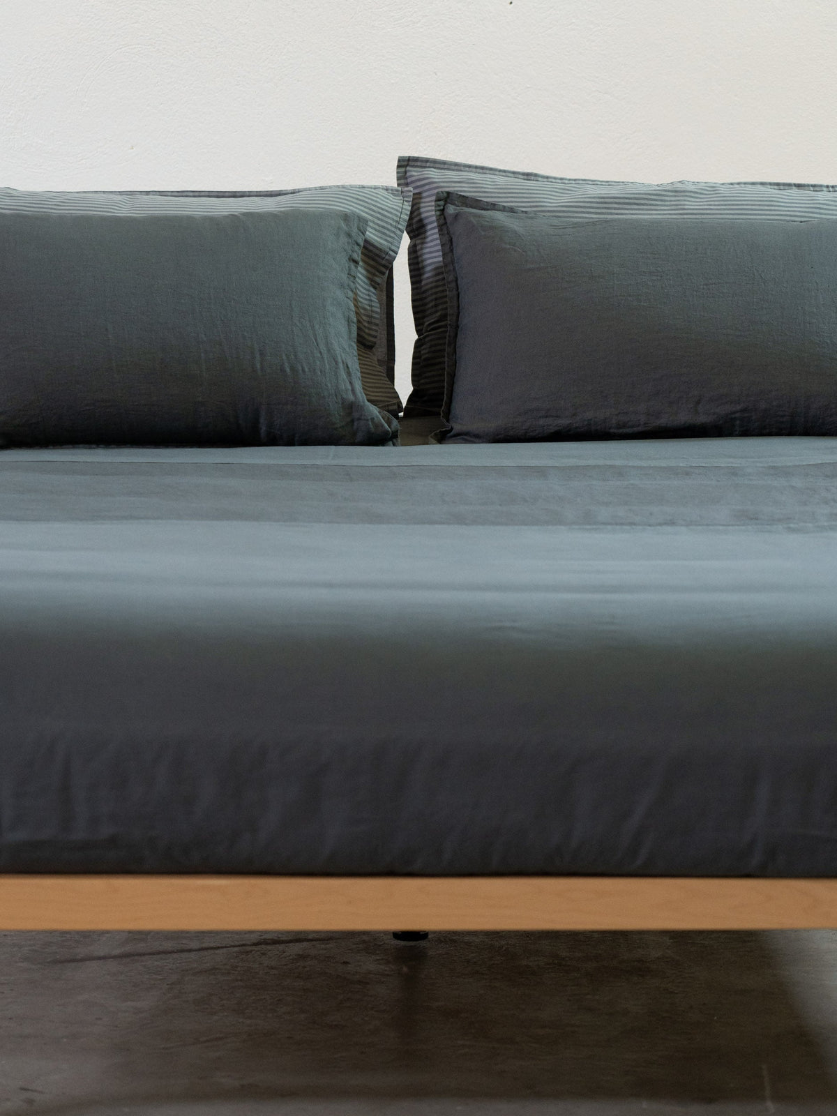 Parure Copripiumino No-Stiro Lino/Cotone NIRANO Letto Moreali Tessile Casa