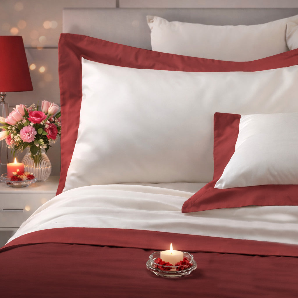 Parure Lenzuola Bordo Raso LUXURY Letto Moreali Tessile Casa Matrimoniale Marrakech