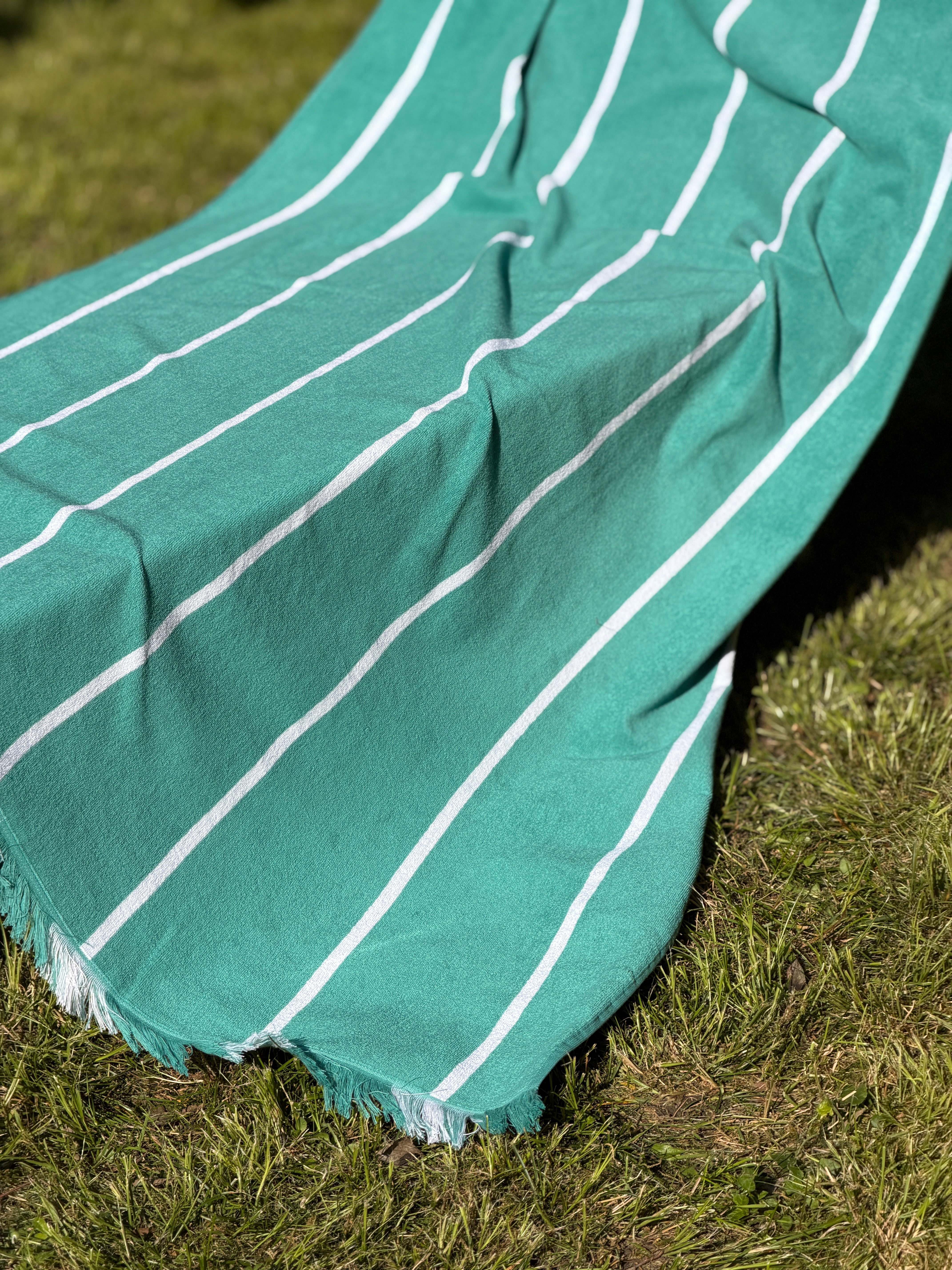 Telo Mare Spugna/Cotone RICCIONE Smeraldo Bagno Moreali Tessile Casa