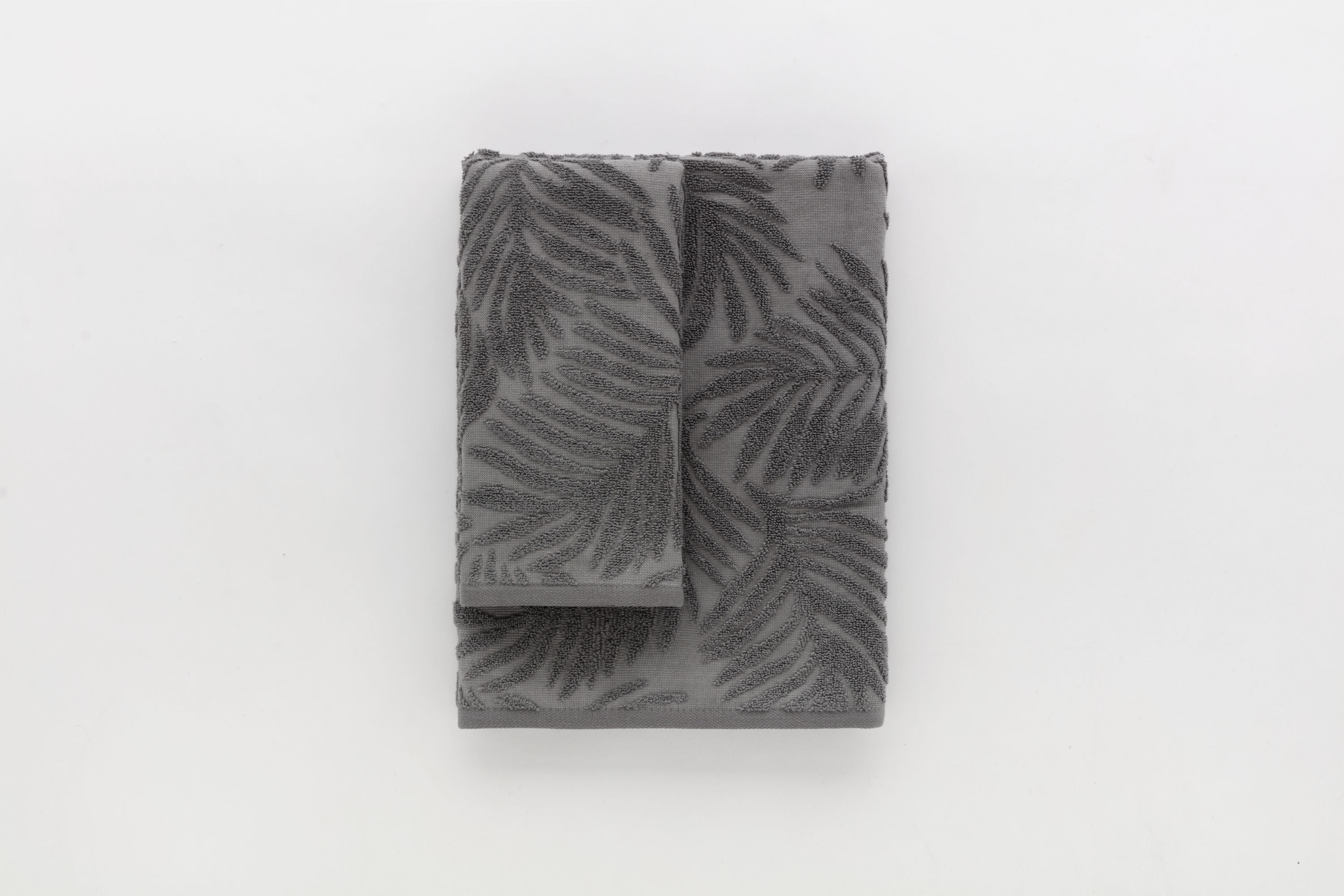 Set Asciugamani Jacquard Sapphiere Bagno Riviera 60 x 100 / 40 x 60 Grigio Scuro