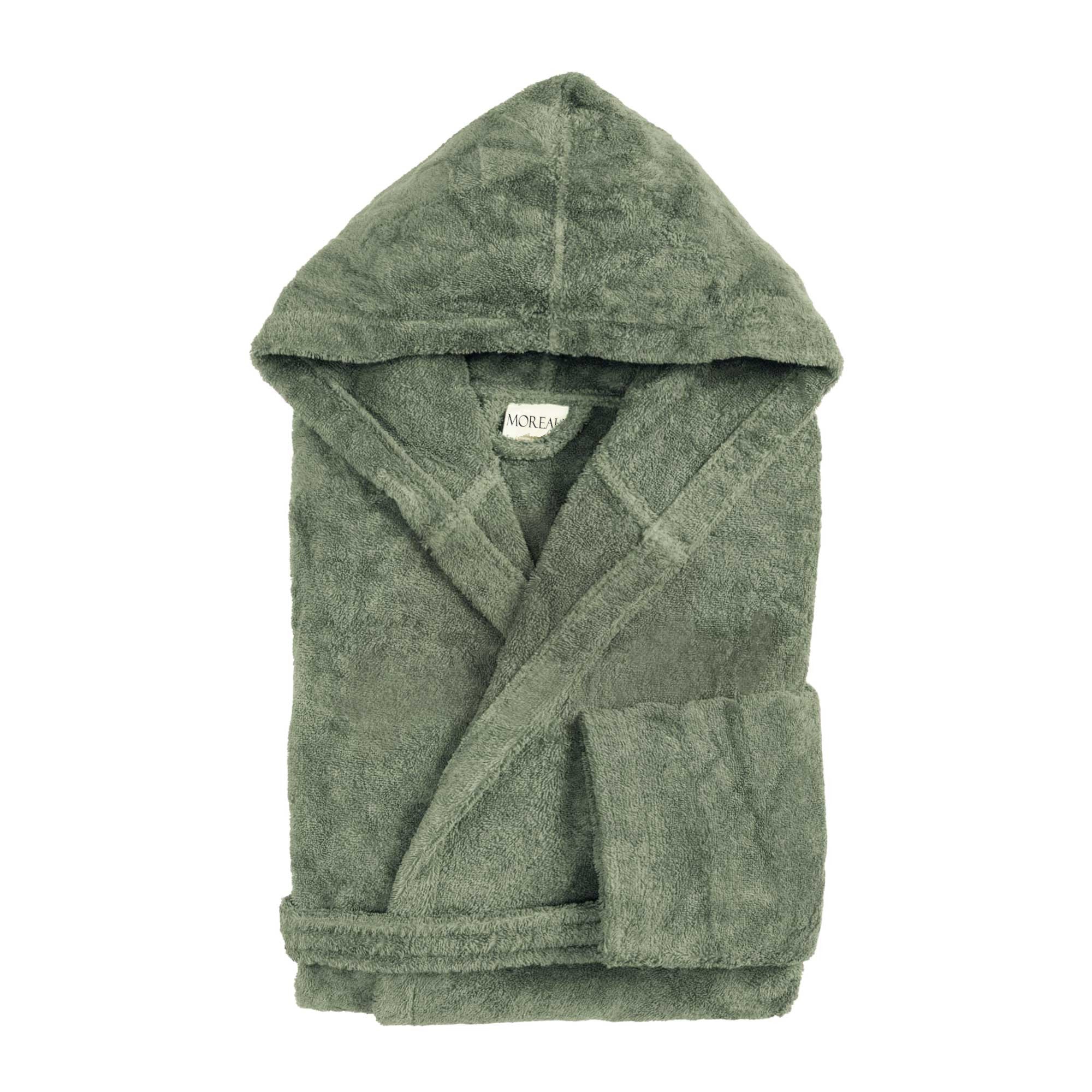 Accappatoio in Spugna Soft CAREZZA Bagno Moreali Tessile Casa S Verde