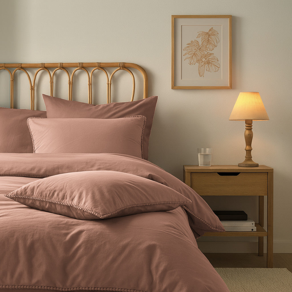 Parure Copripiumino No-Stiro PONPON