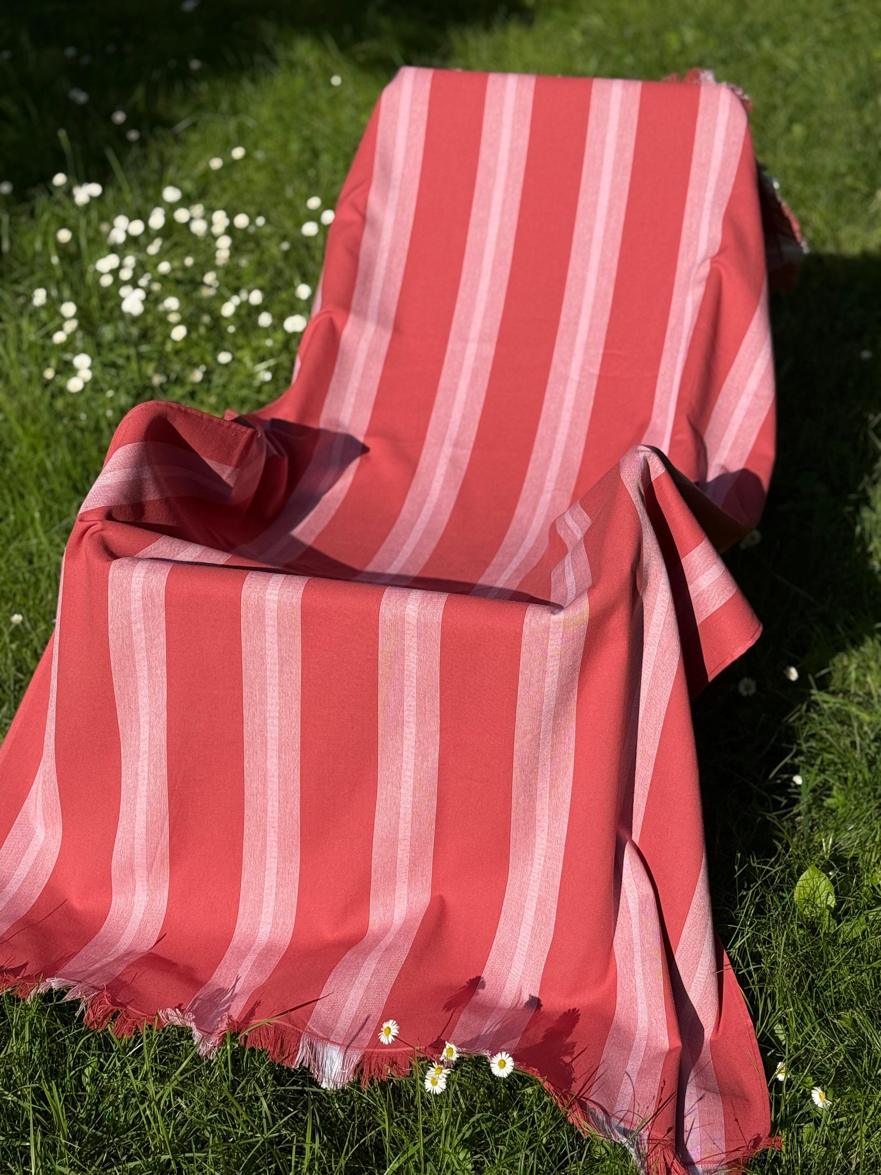 Telo Mare Spugna e Cotone Righe Ton-Sur-Ton Bagno Moreali Tessile Casa