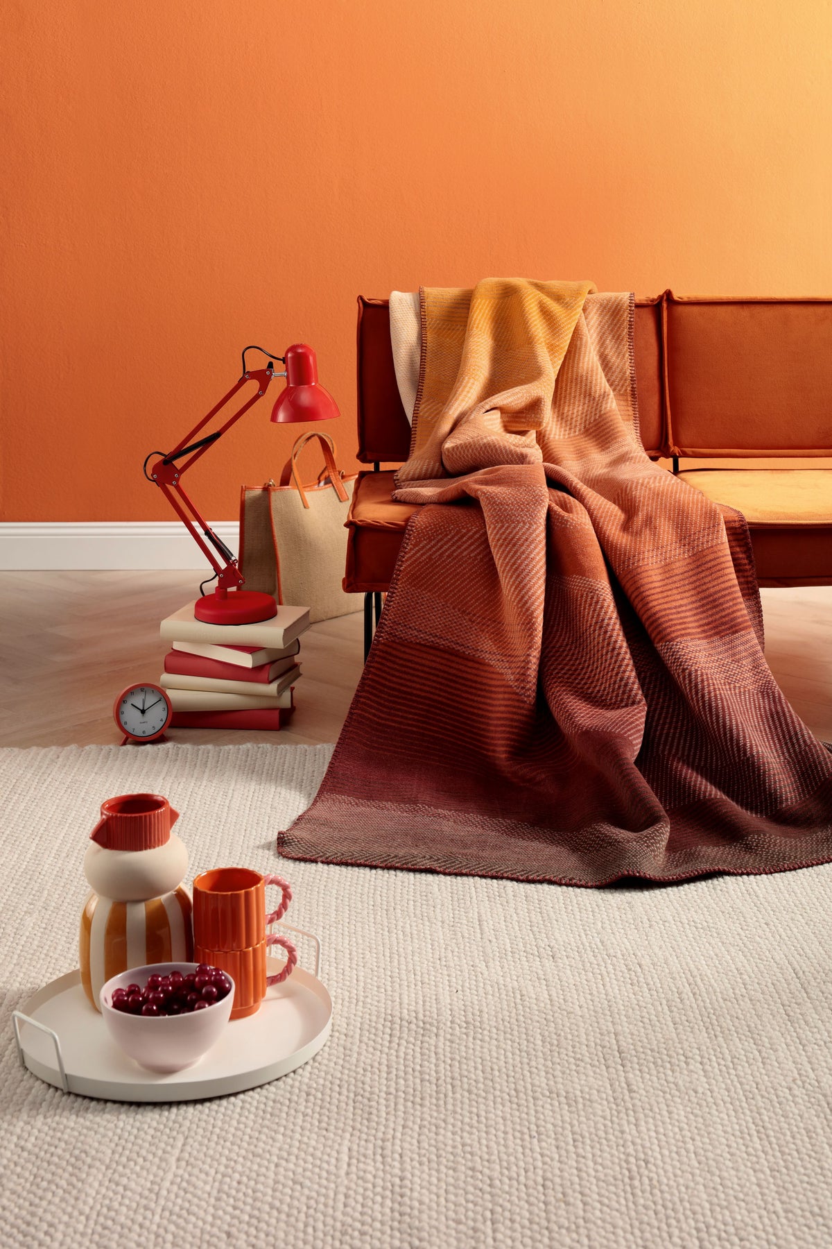 Plaid in Caldo Cotone SUNSET DRIFT Soggiorno Borbo