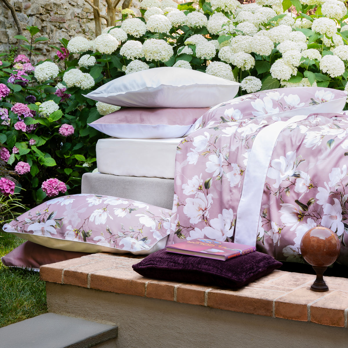 Completo Lenzuola Copriletto Raso Lavinia Letto Galizzi