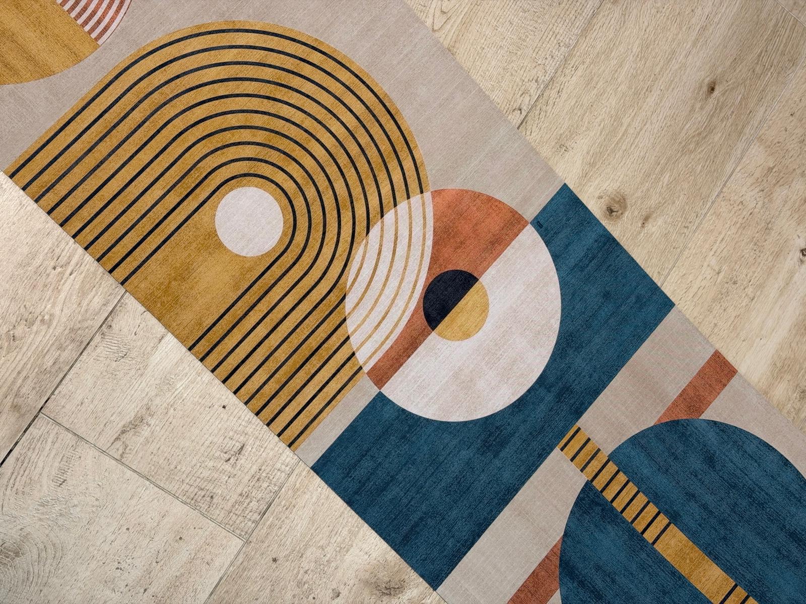 Tappeto Da Cucina al Metro Geometric Soggiorno Moreali Tessile Casa