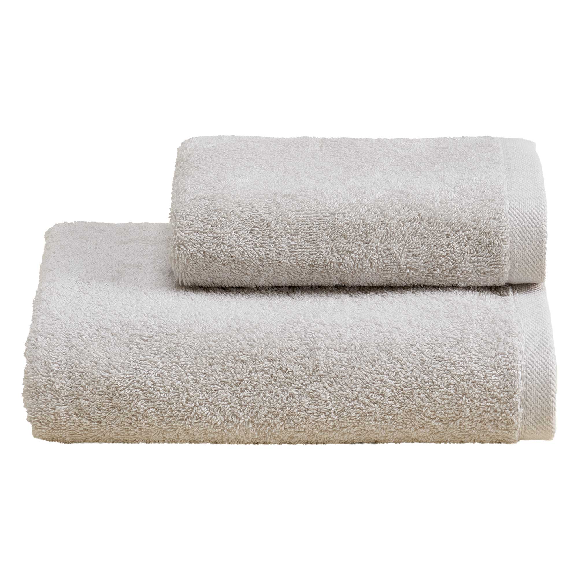 Set Asciugamani Soft CAREZZA Bagno Moreali Tessile Casa 60 x 110 / 40 x 60 Perla