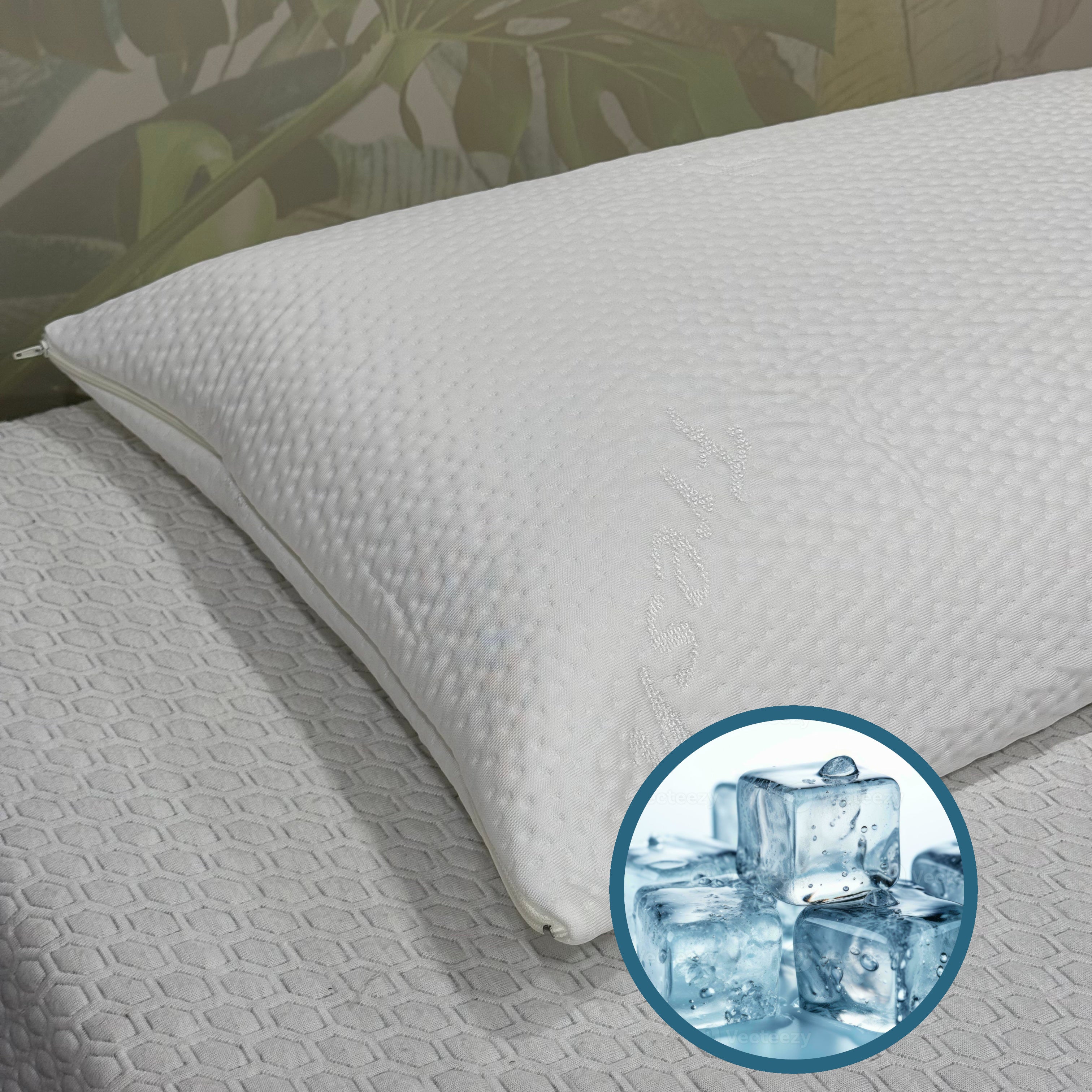 FINE SERIE Copriguanciale Termoregolatore Fresh Materasso Moreali Tessile Casa 50 x 80 Bianco