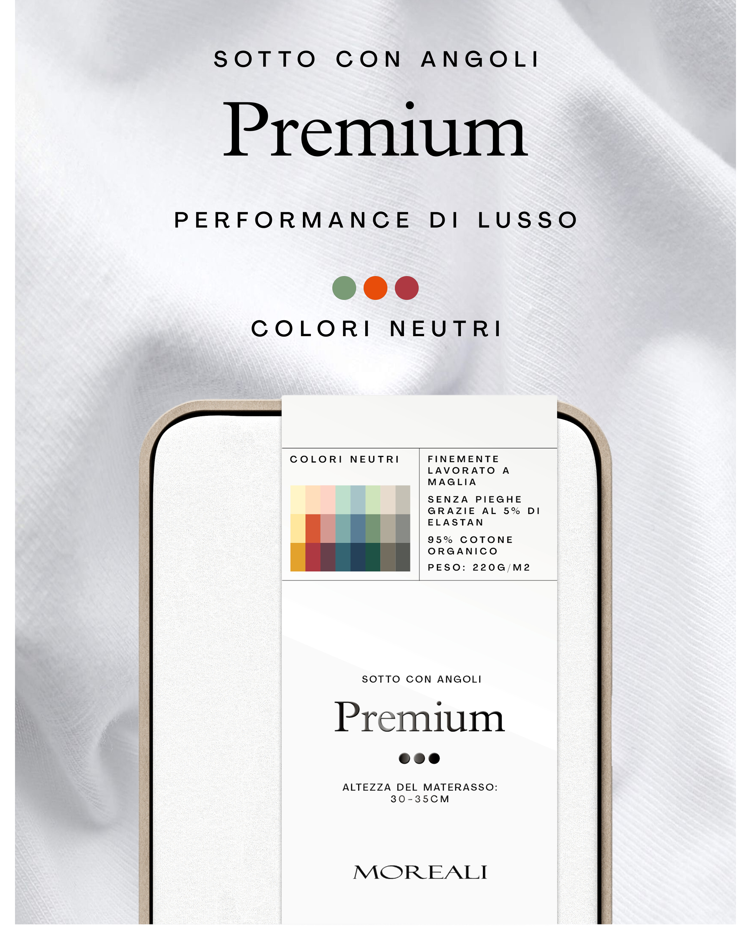 Sotto con Angoli in Jersey PREMIUM Letto Moreali Tessile Casa