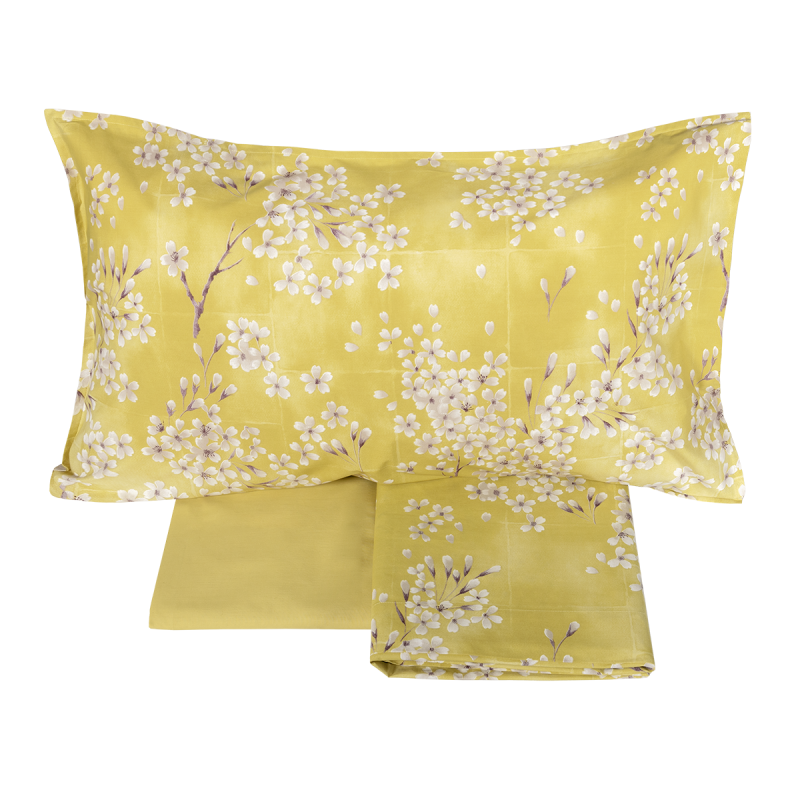 Completo Lenzuola Percalle KIMONO Letto Fazzini