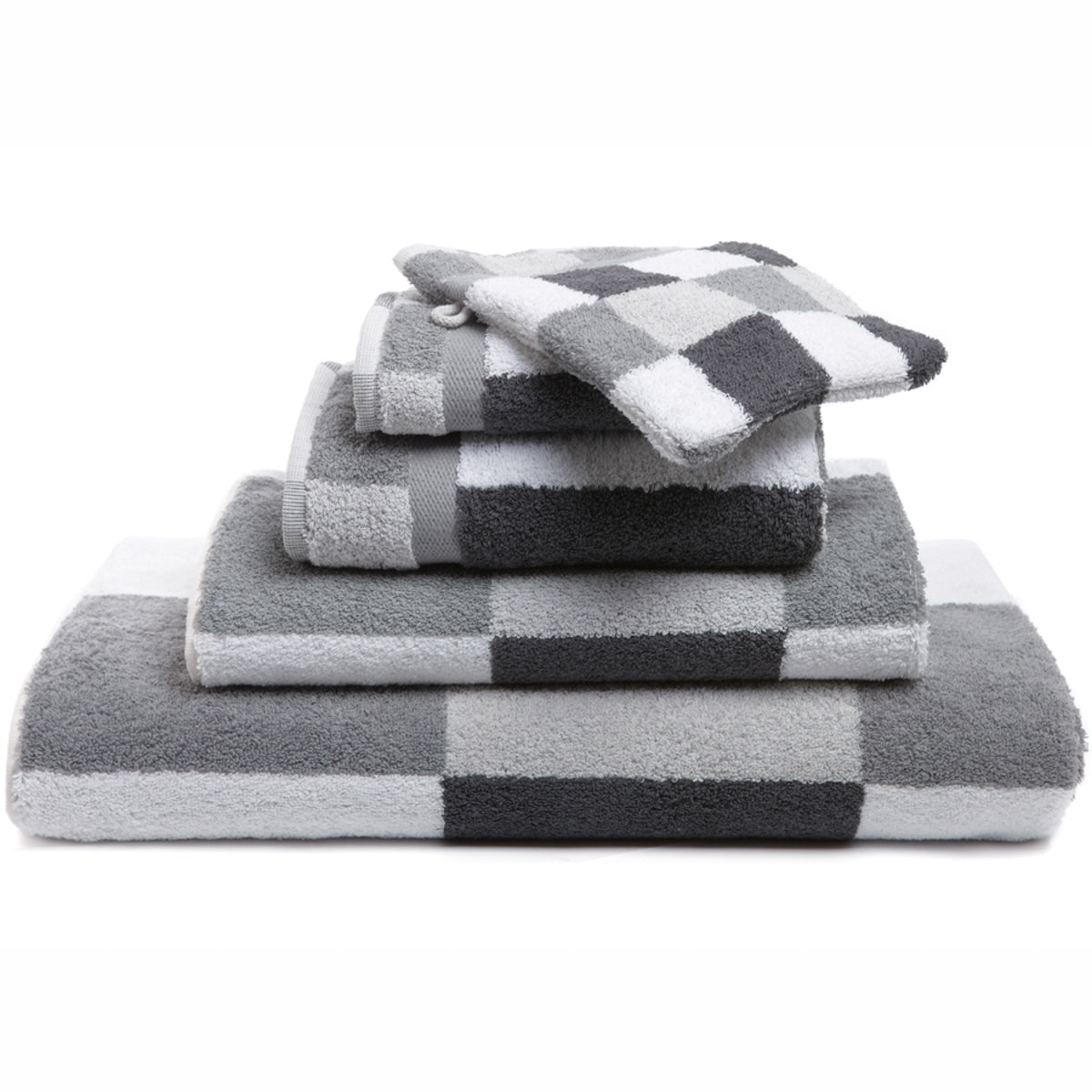 Set Asciugamani Cotone Americano Tinto Filo BOSTON Bagno Cogal