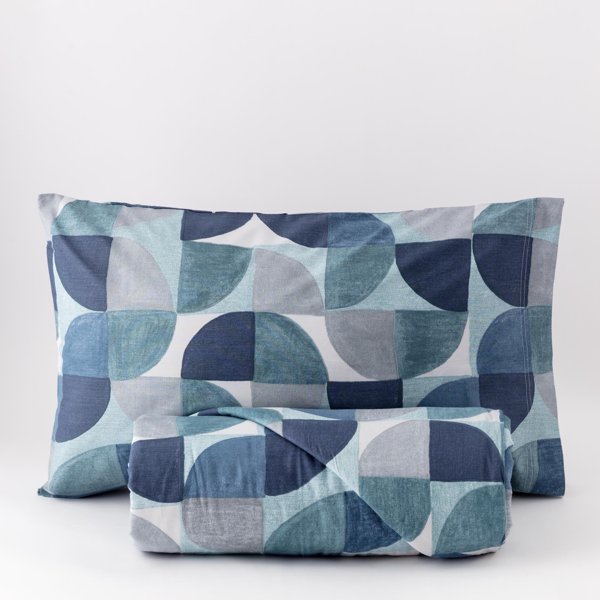 Parure Copripiumino Cotone Stampato Cassio Letto Riviera