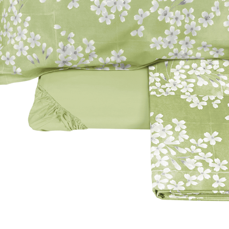 Completo Lenzuola Copriletto Percalle KIMONO