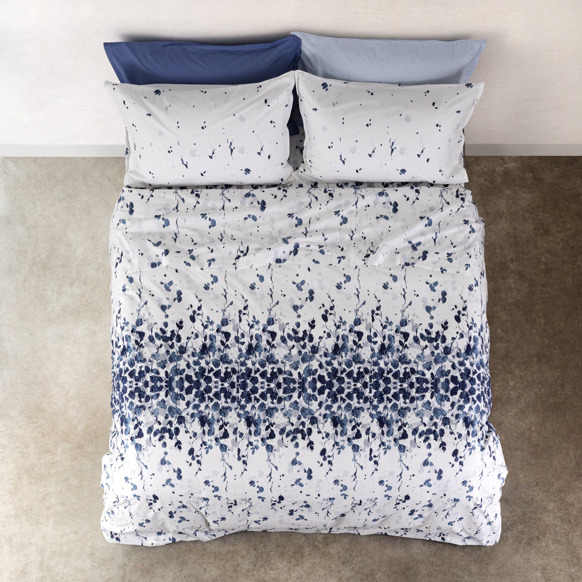Completo Lenzuola Copriletto Day Dream 2678 Letto Cogal Matrimoniale Blu