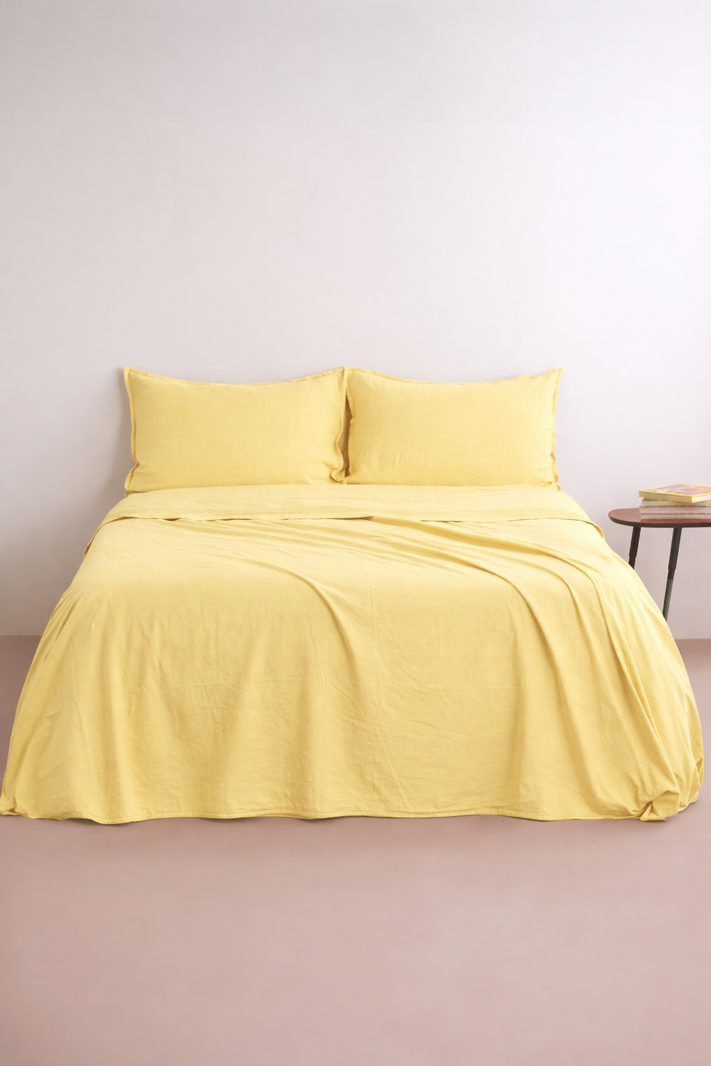 Parure Lenzuola No-Stiro NIRANO - COLORI FUORI SERIE Letto Moreali Tessile Casa Matrimoniale Miele