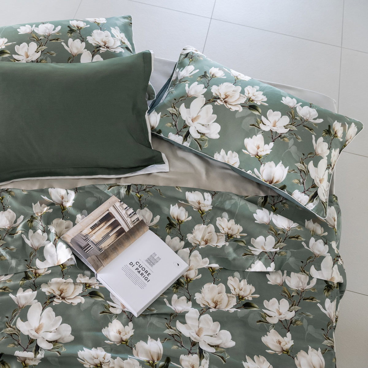 Completo Lenzuola Copriletto Raso LAVINIA Letto Galizzi