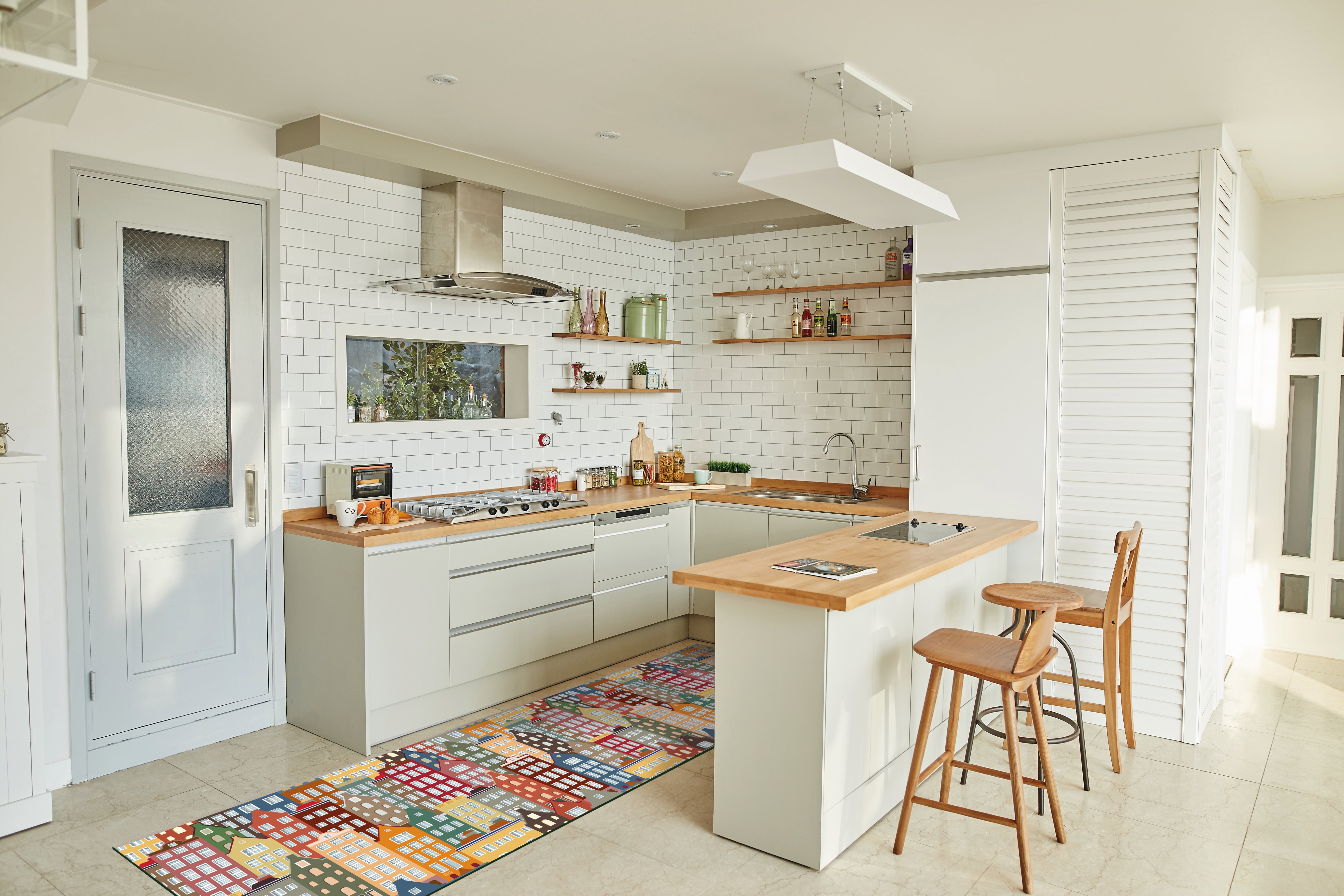 Tappeto Da Cucina al Metro Casette Soggiorno Moreali Tessile Casa