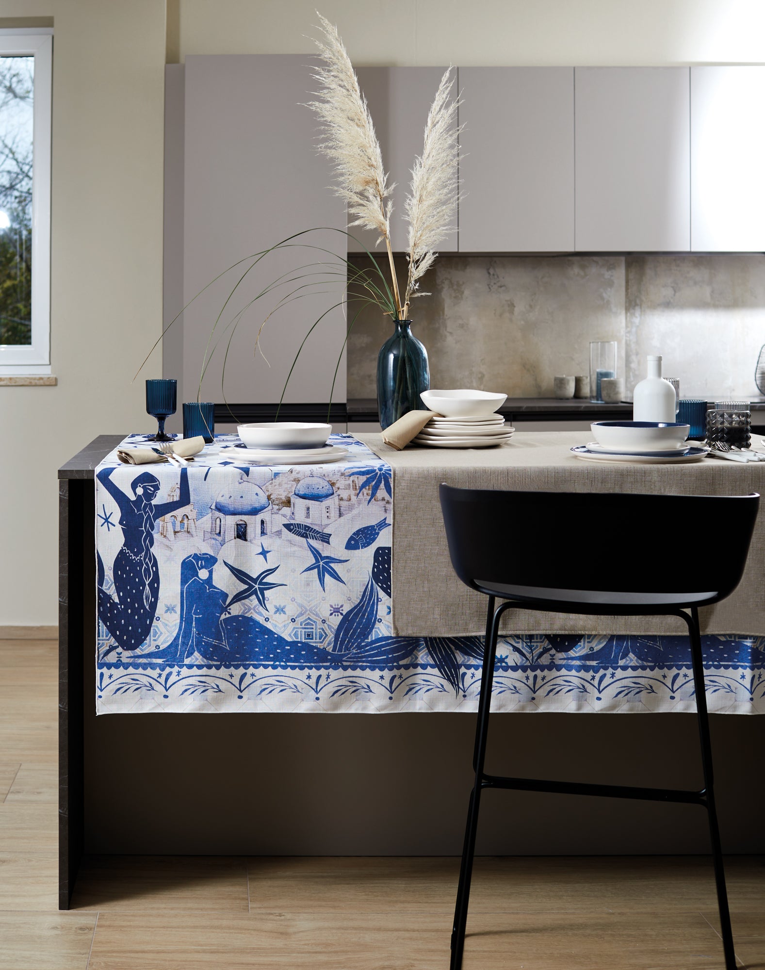 Tovaglia Antimacchia Morbida Stampata Vagabonda Cucina Maison Sucrée