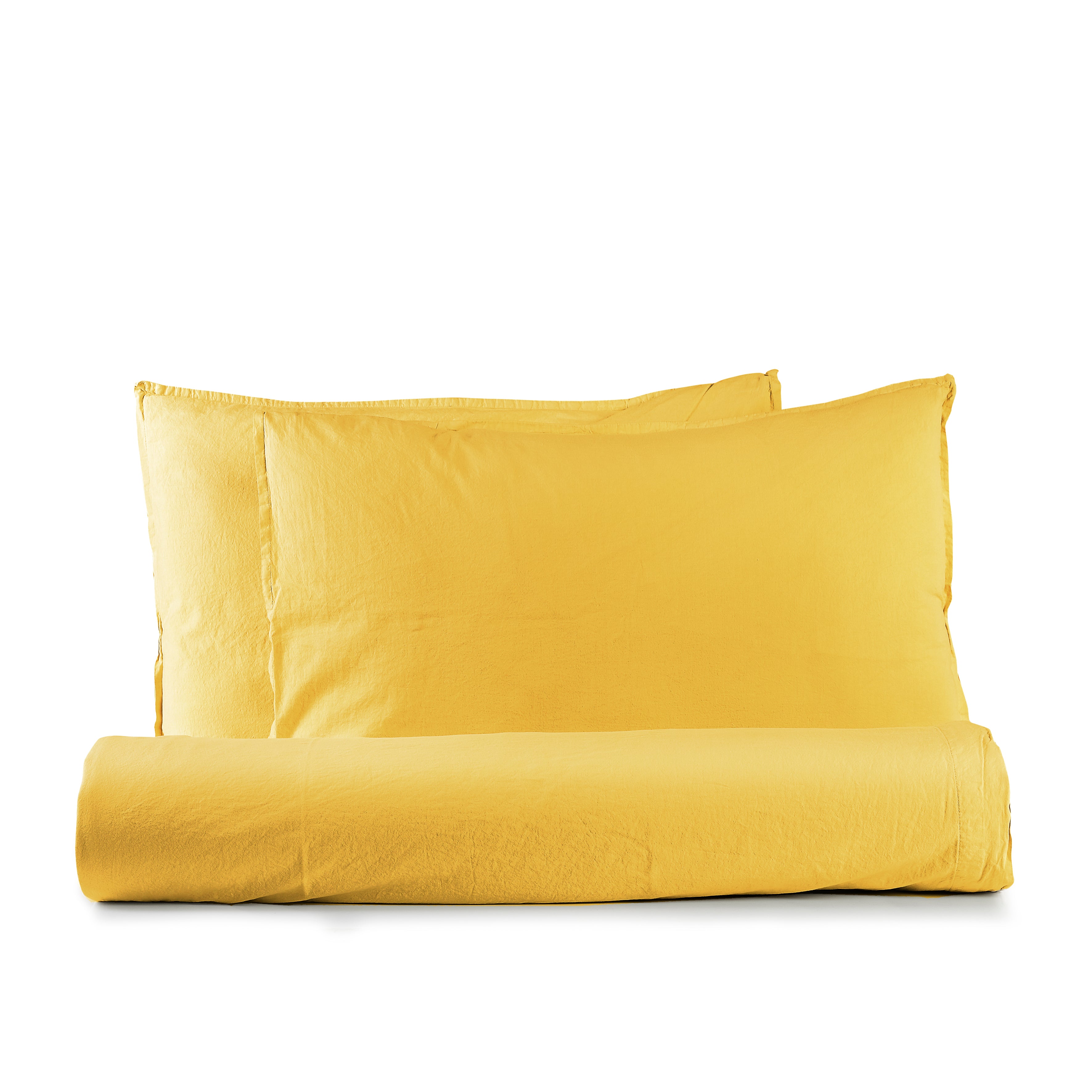 FINE SERIE Parure Lenzuola Cotone No-Stiro ESSENZIALE Letto Moreali Tessile Casa Matrimoniale 250 x 295 Ocra