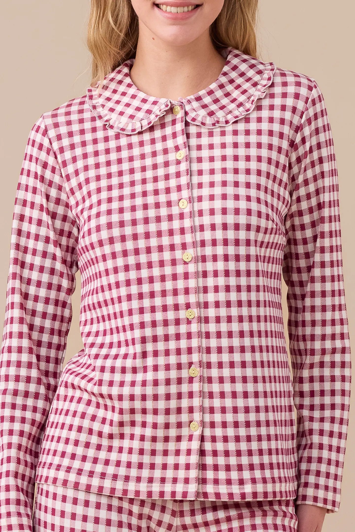 Pigiama Donna Caldo Cotone Quadretti Abbigliamento noidinotte